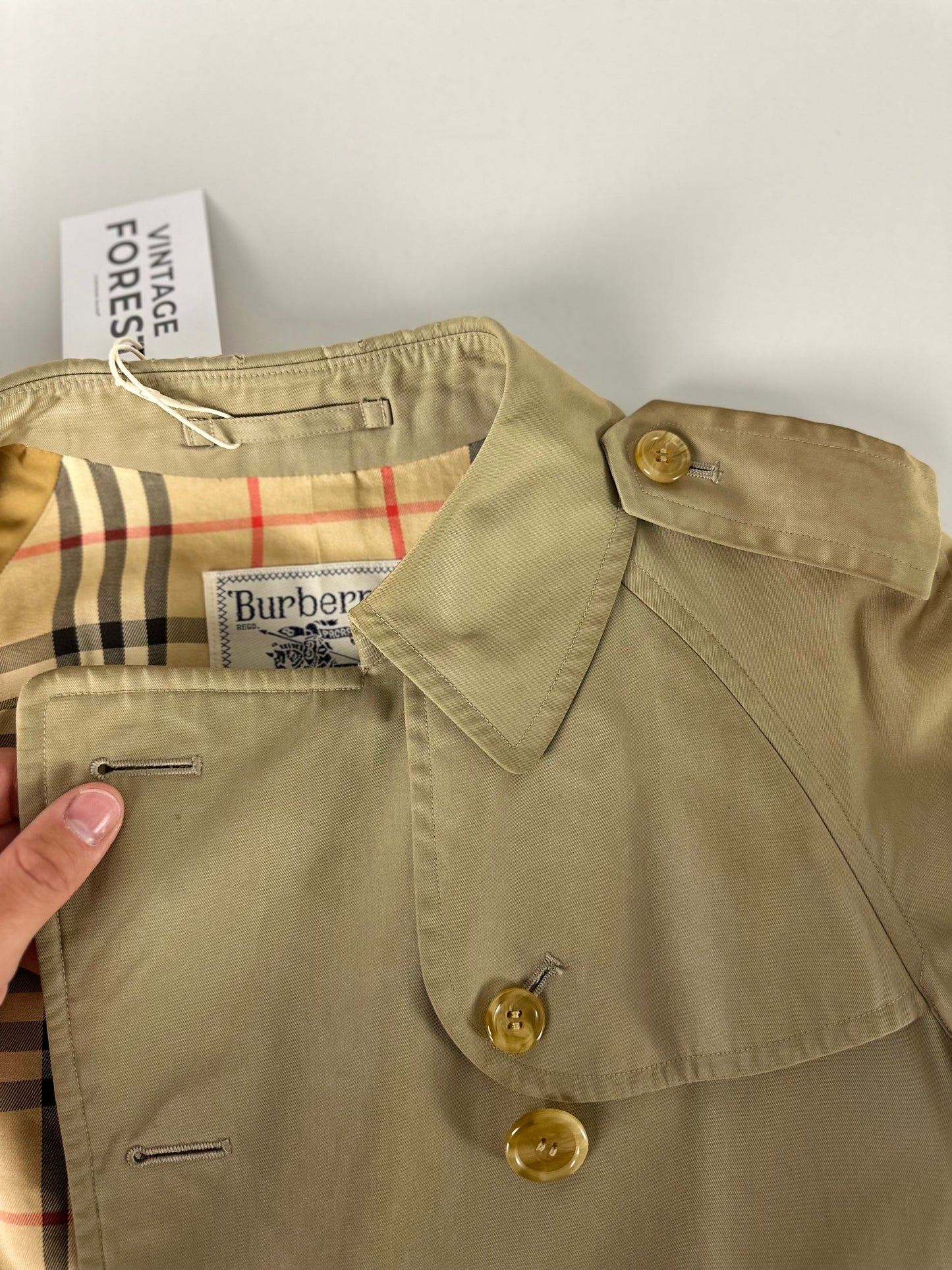Vintage Burberry Trench Coat Size 8 XS