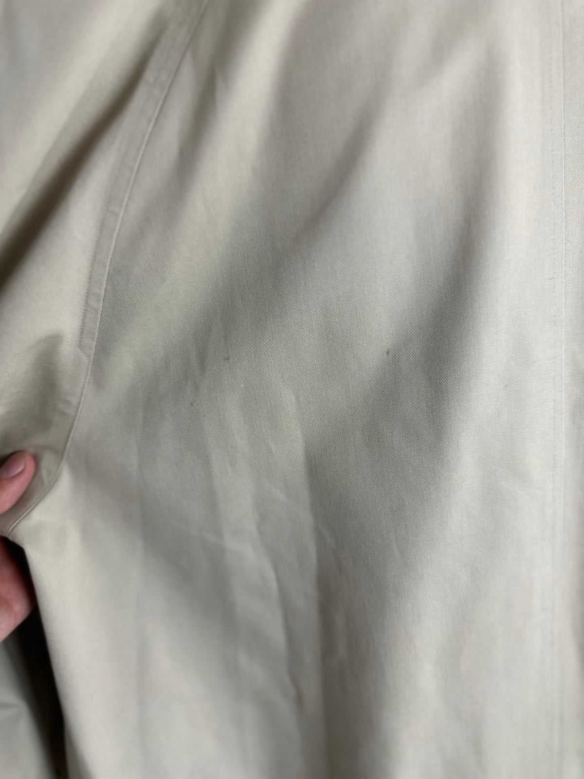 Vintage Burberry Car Coat Creme Size 16 XL