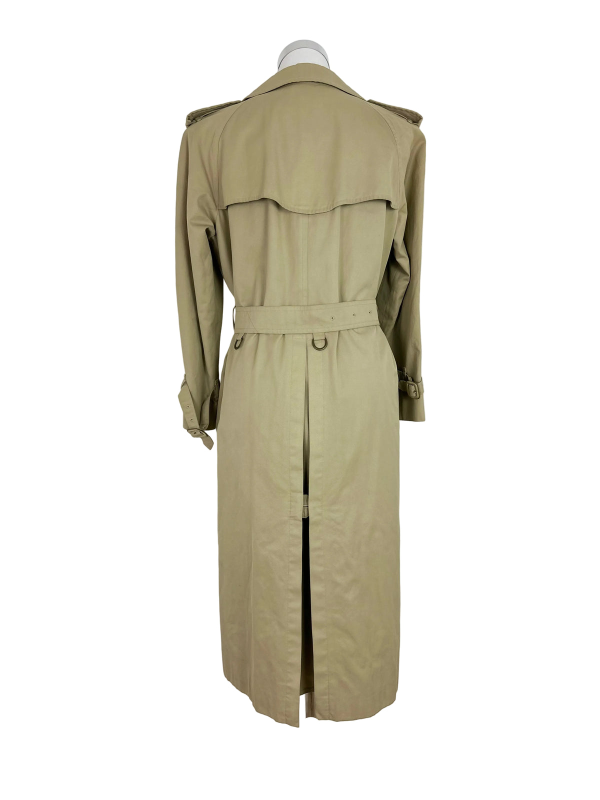 Vintage Burberry Trench Coat Creme Size 12 M