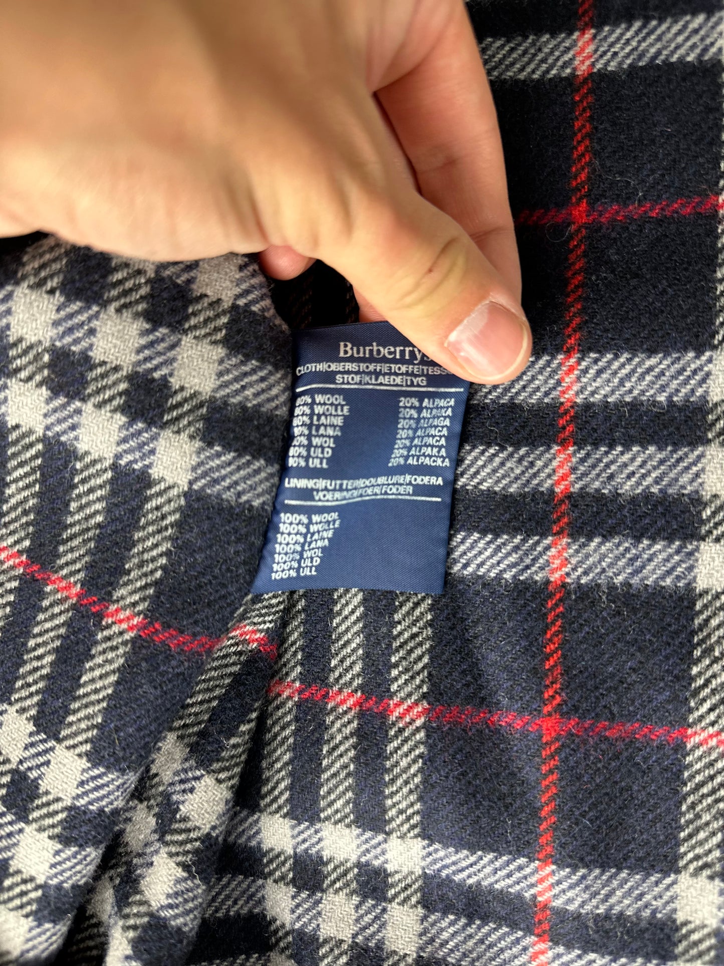 Vintage Burberry Wool Coat Size 50 L