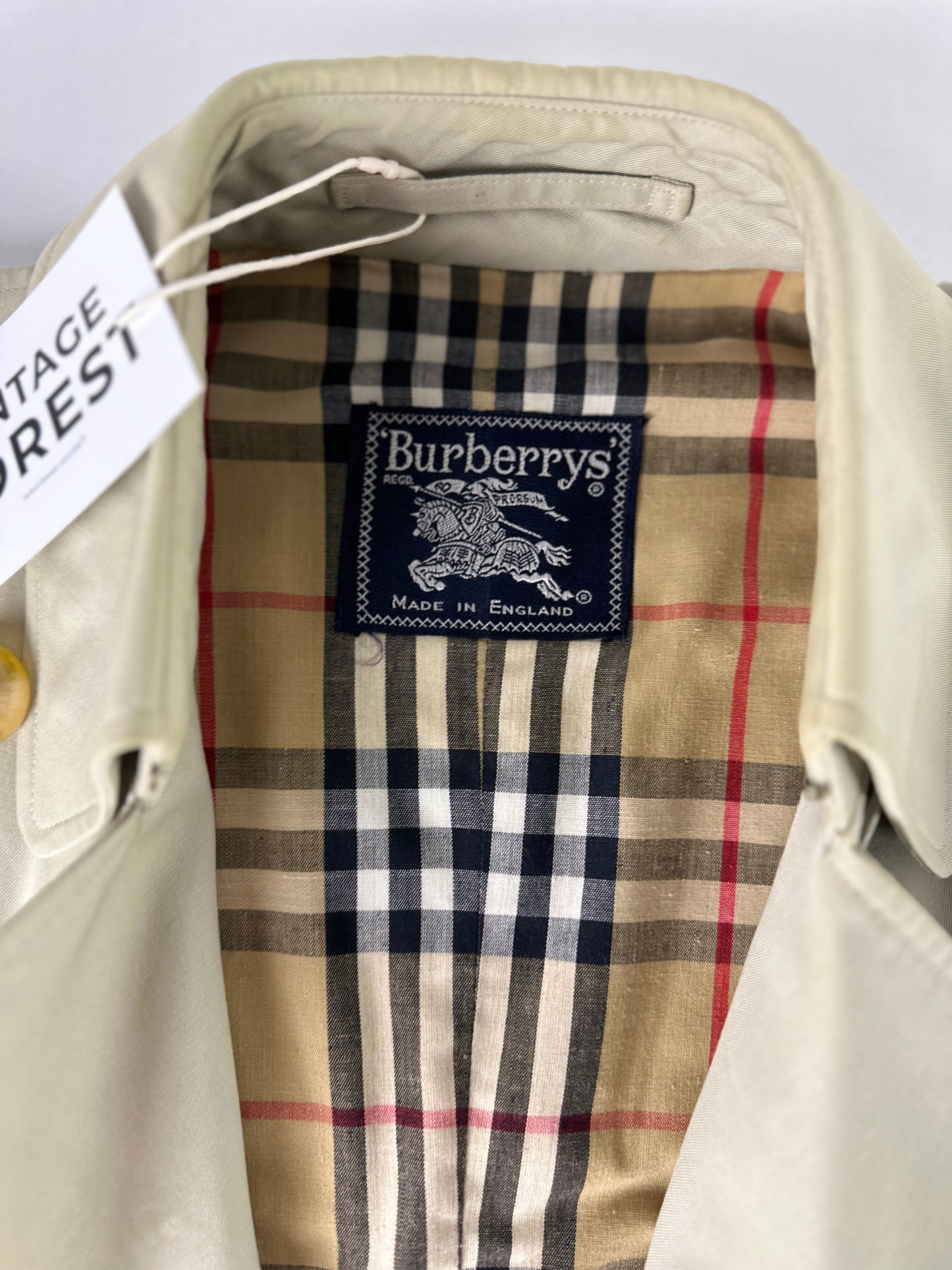 Vintage Burberry Trench Coat Size 6 XXS