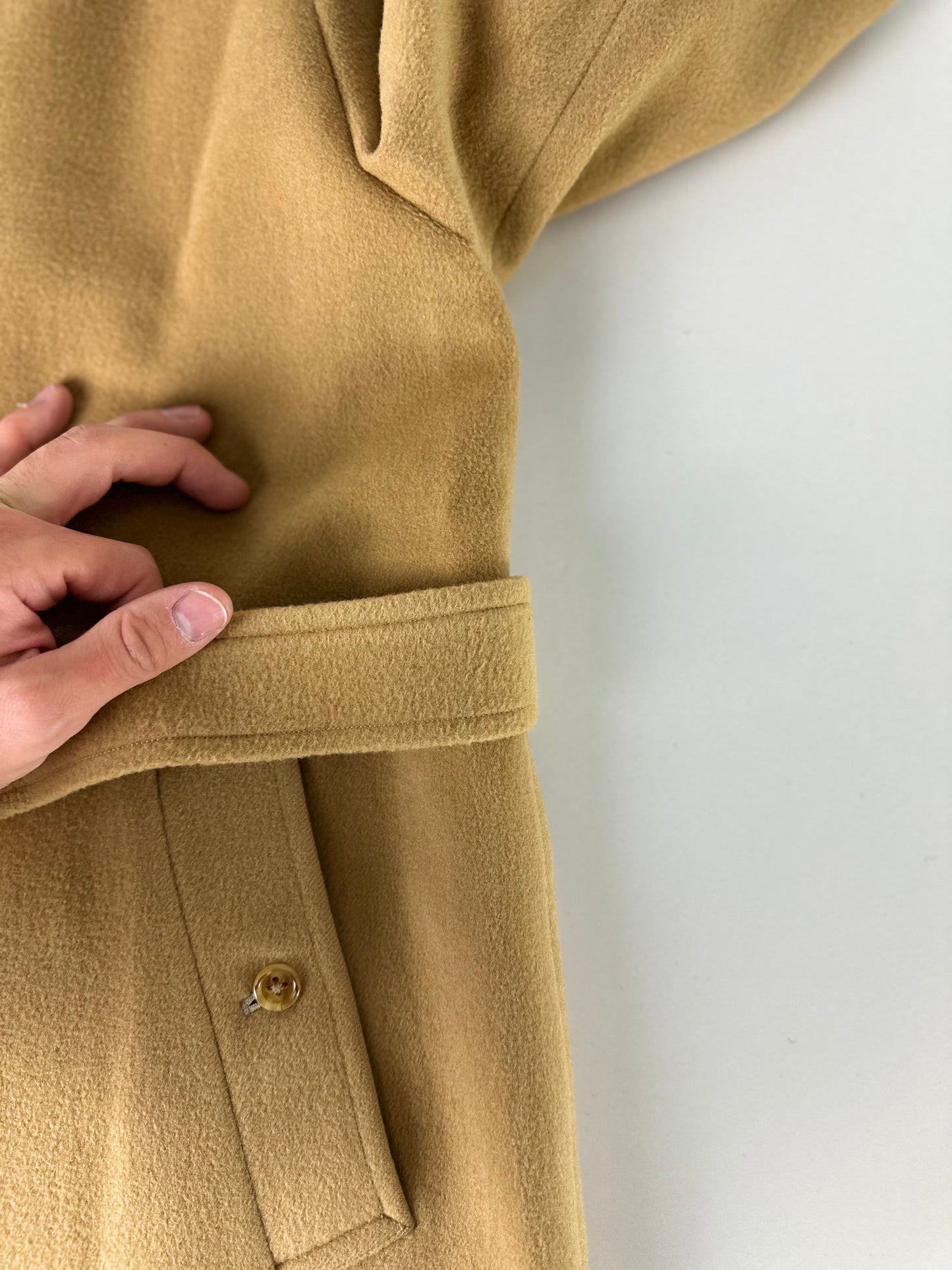 Vintage Burberry Wool Coat Size 10 S