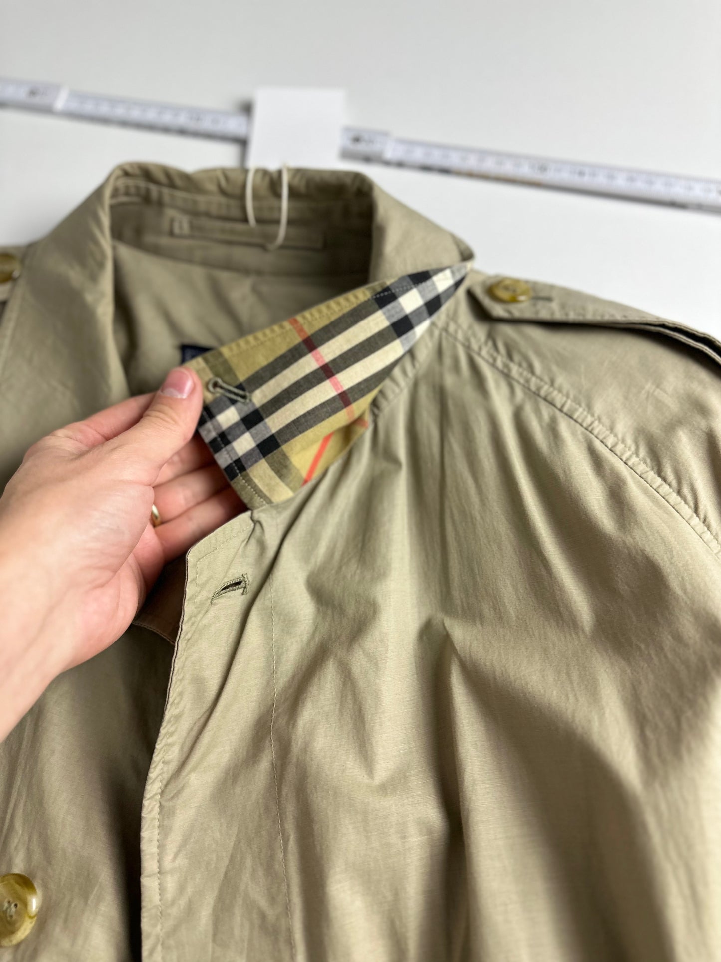 Vintage Burberry Car Coat Beige Size 56 XL