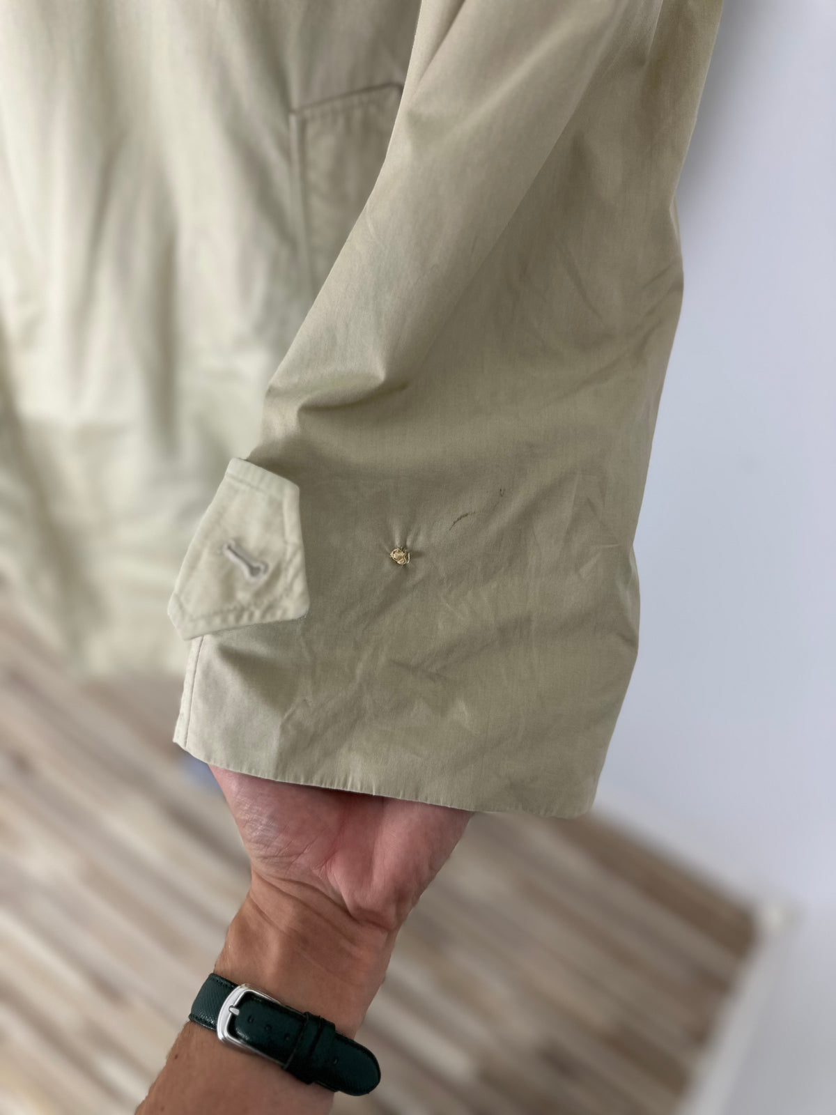 Vintage Burberry Car Coat Creme Size 52 L