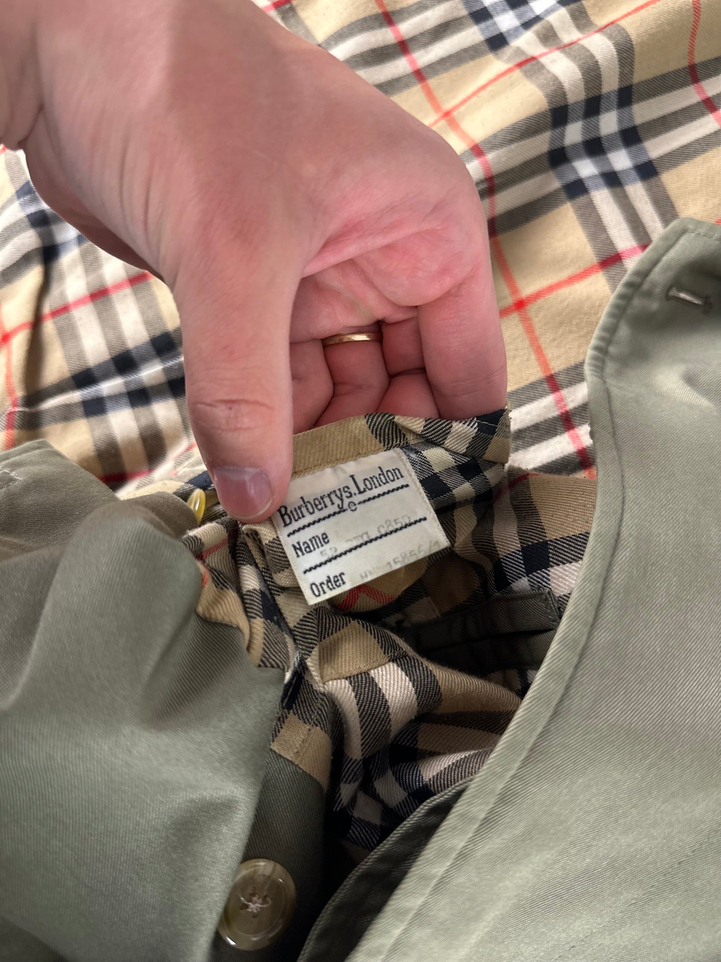 Vintage Burberry Car Coat Size 52 L