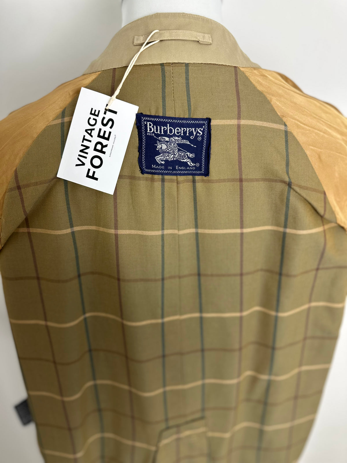 Vintage Burberry Trench Coat Beige Size 54 XL