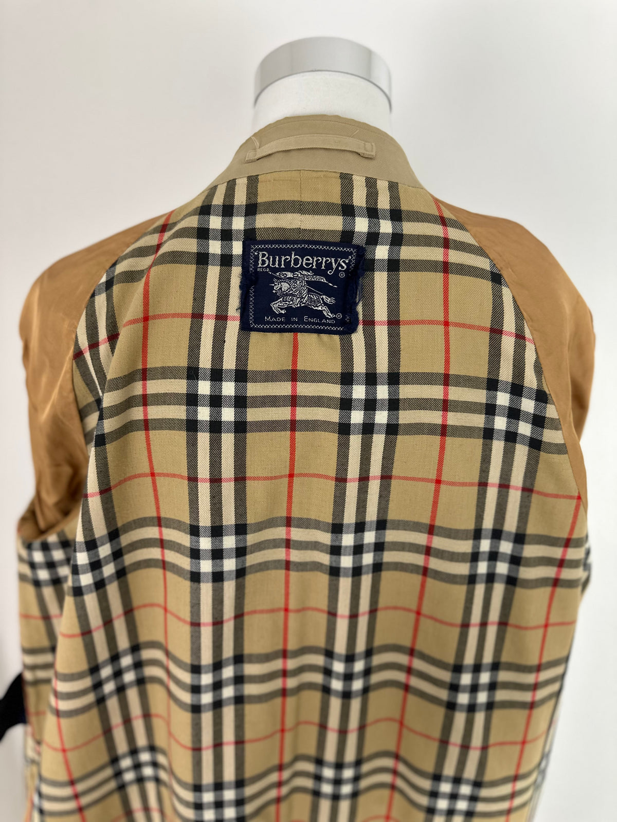 Vintage Burberry Car Coat Beige Size 12 M