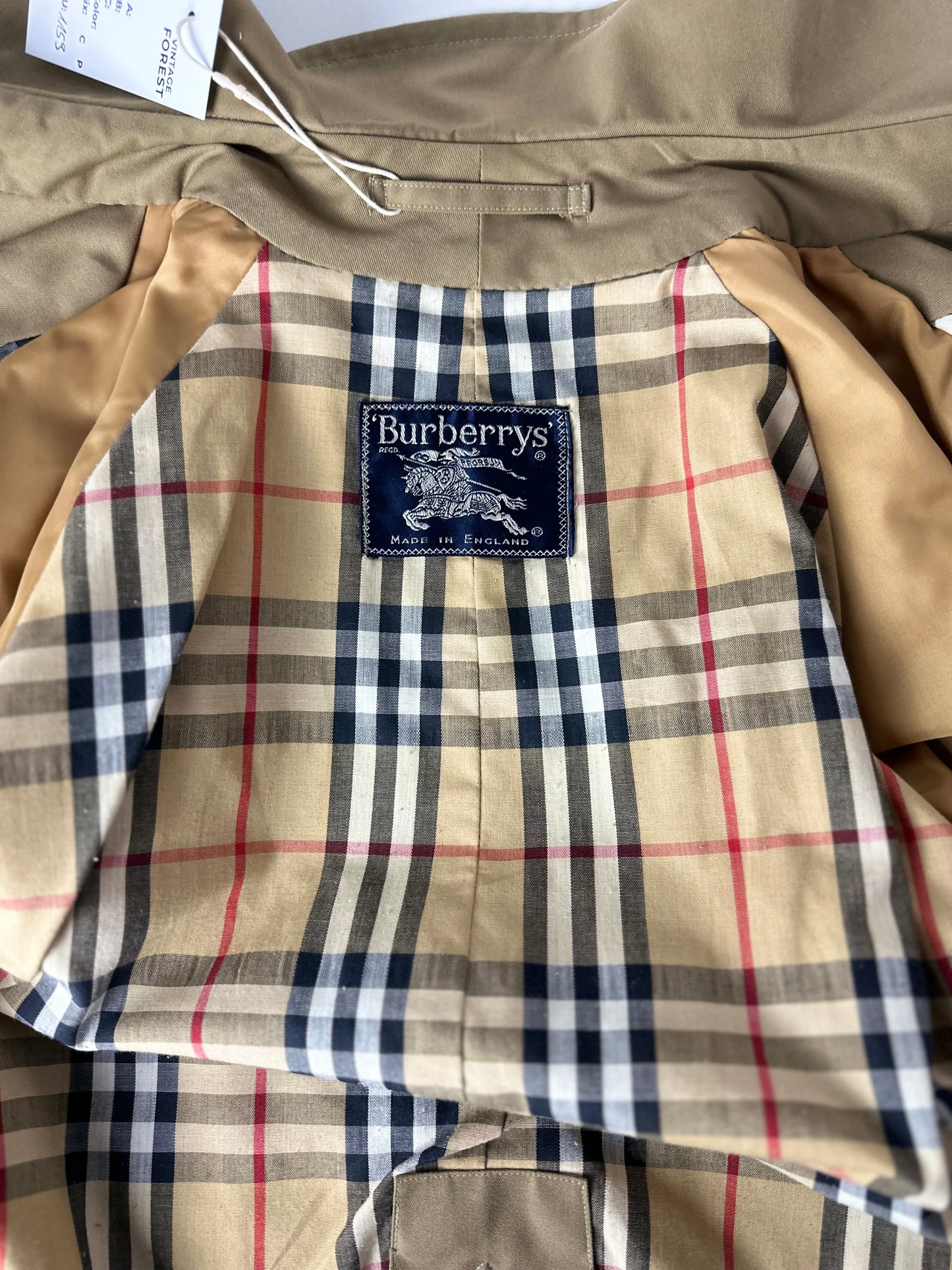 Vintage Burberry Trench Coat Mustard Size 44 XS