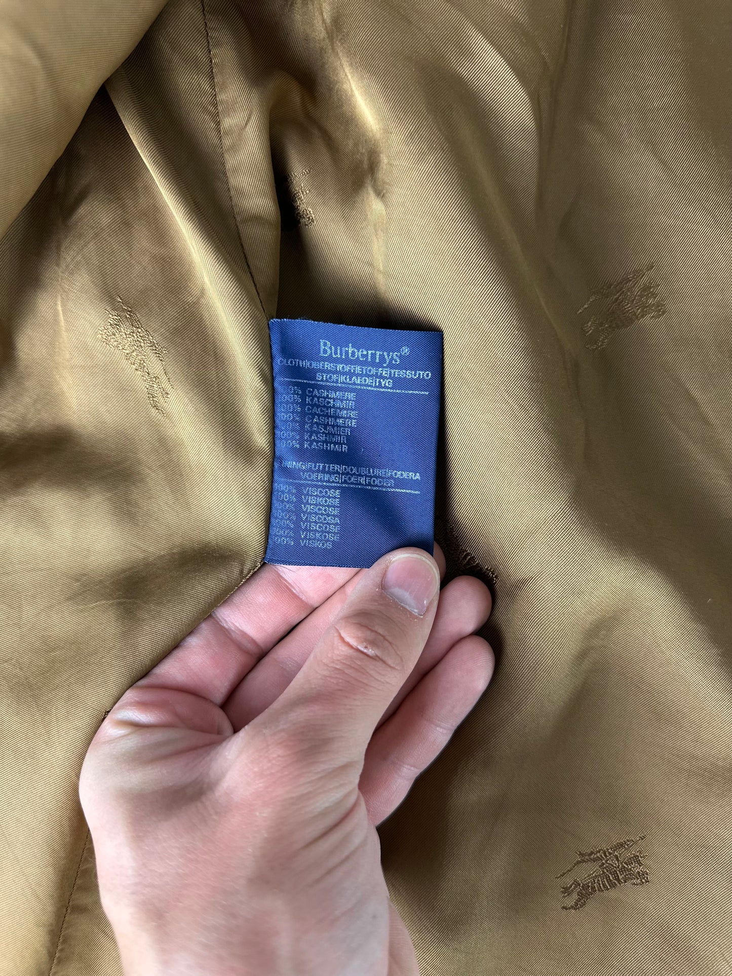 Vintage Burberry Camel Coat Size 52 L