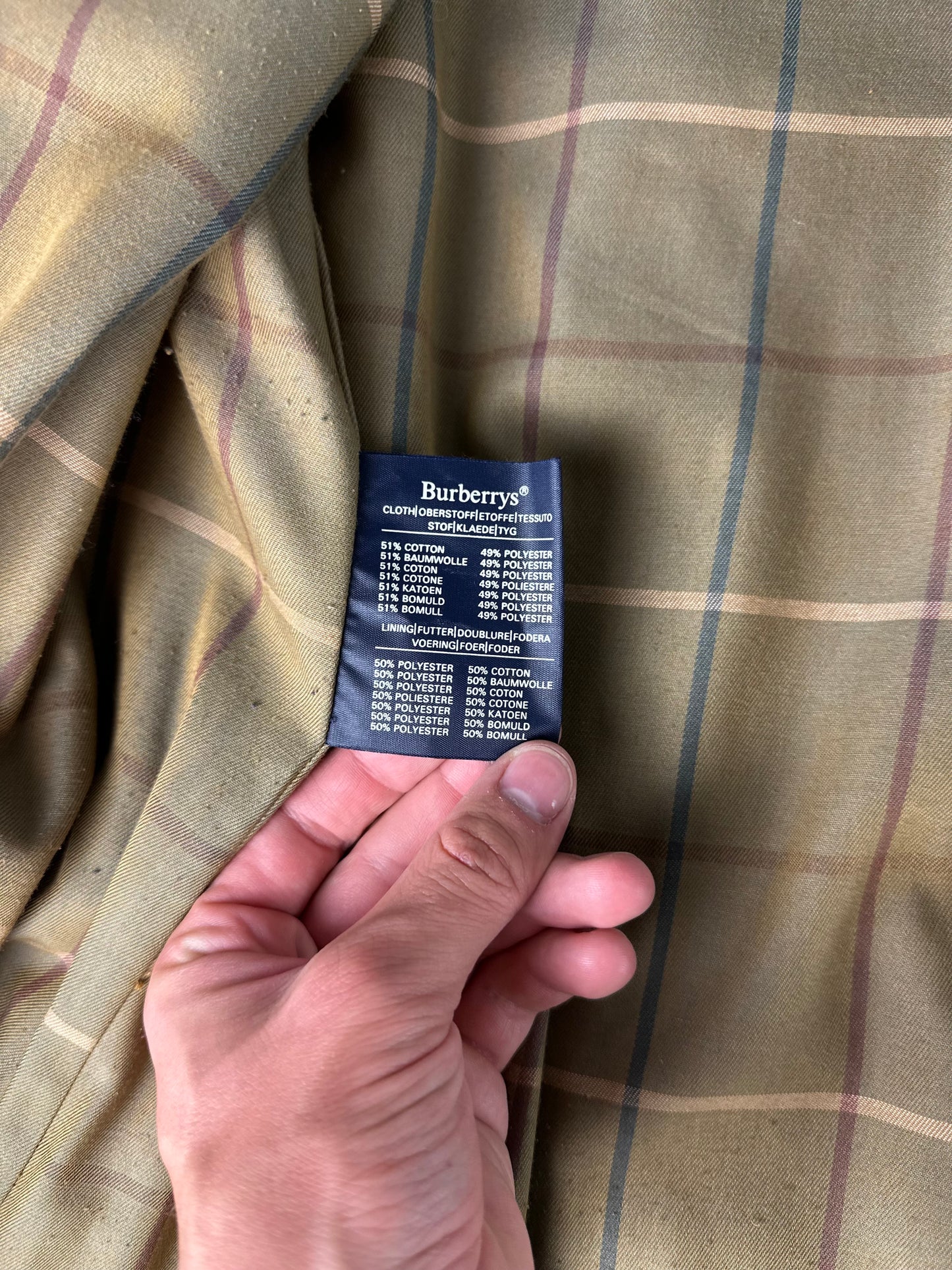 Vintage Burberry Trench Coat Size 18 XXL