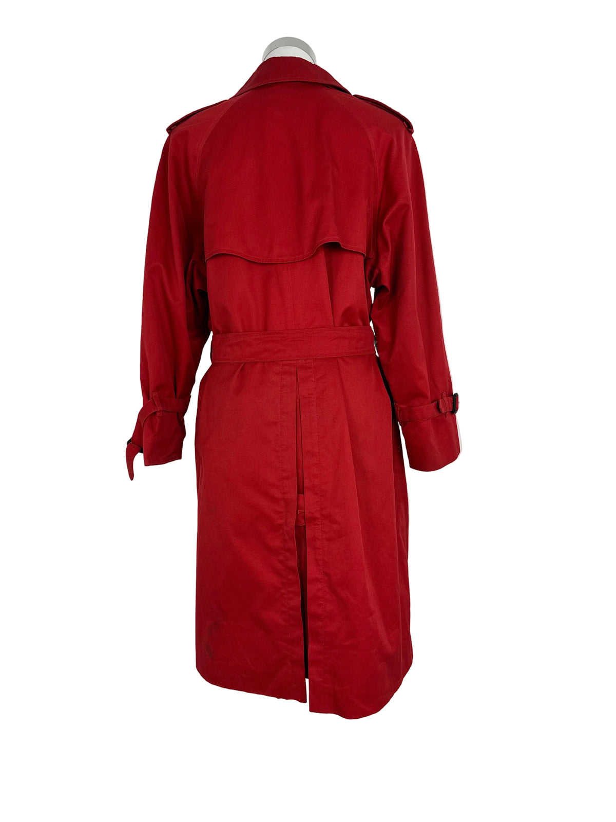 Vintage Burberry Trench Coat Red Size 12 M