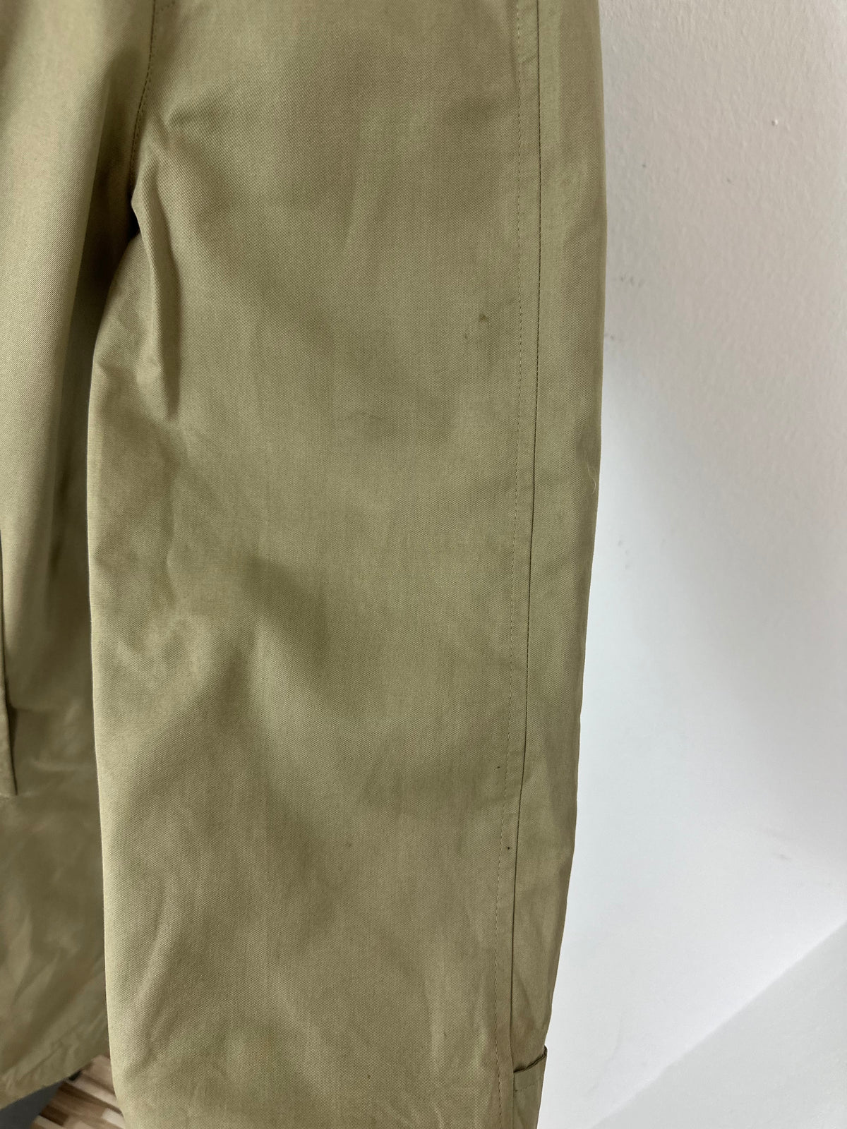 Vintage Burberry Car Coat Oliv Size 58 XXL