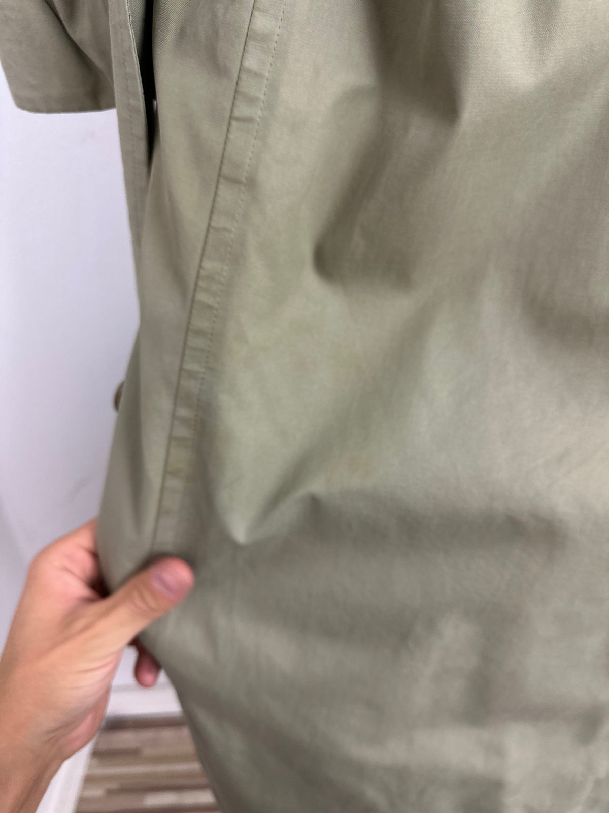 Vintage Burberry Trench Coat Oliv Size 58 XXL