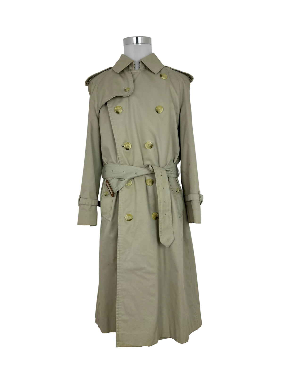 Vintage Burberry Trench Coat Creme Size 50 L