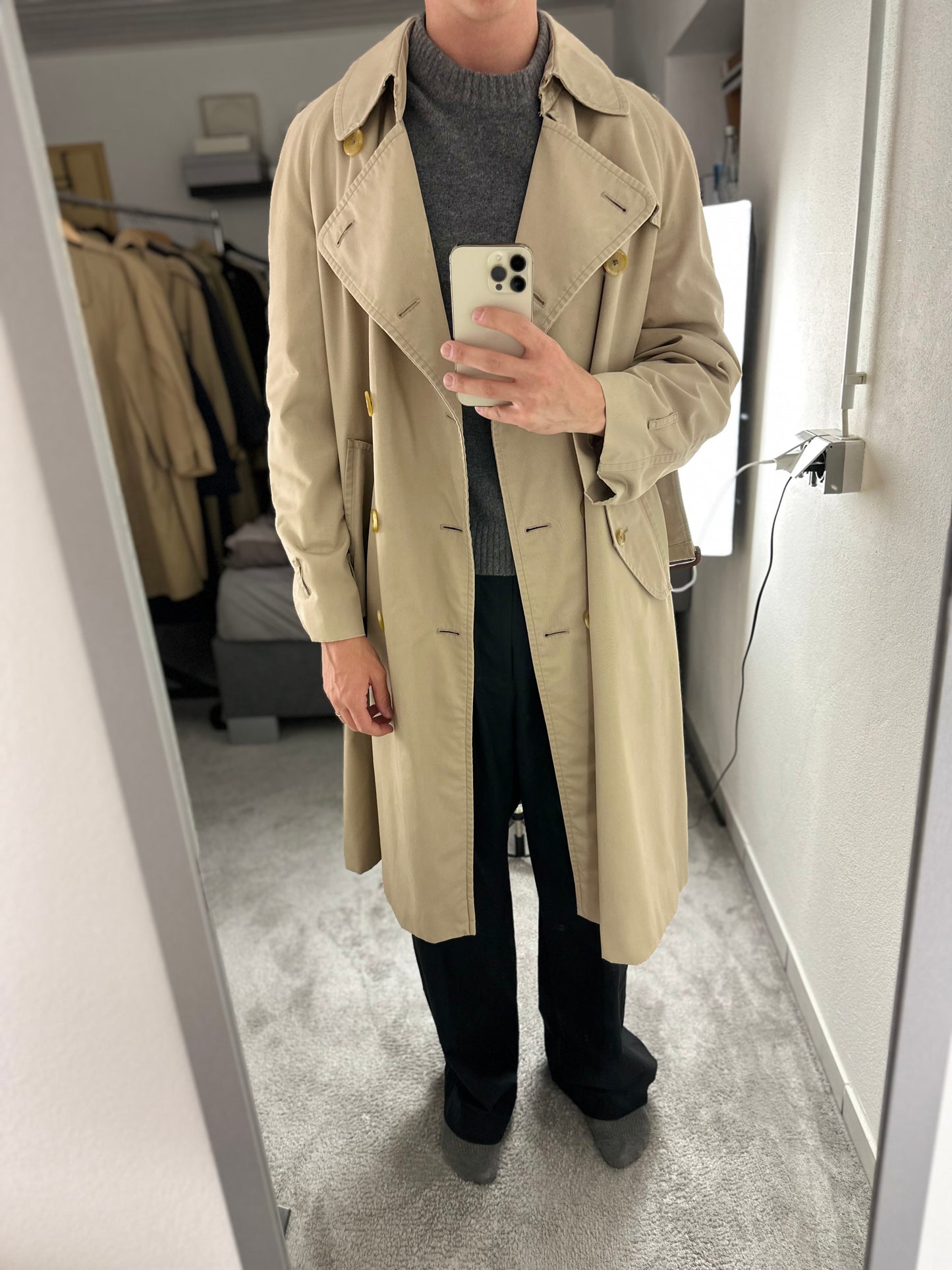 Vintage Burberry Trench Coat Size 50 L