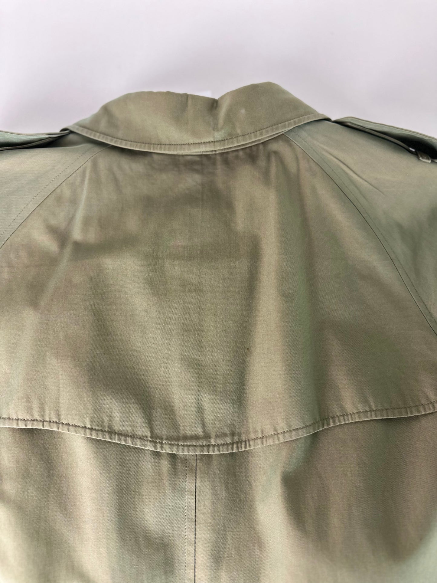 Vintage Burberry Trench Coat Size 12 M With Lining