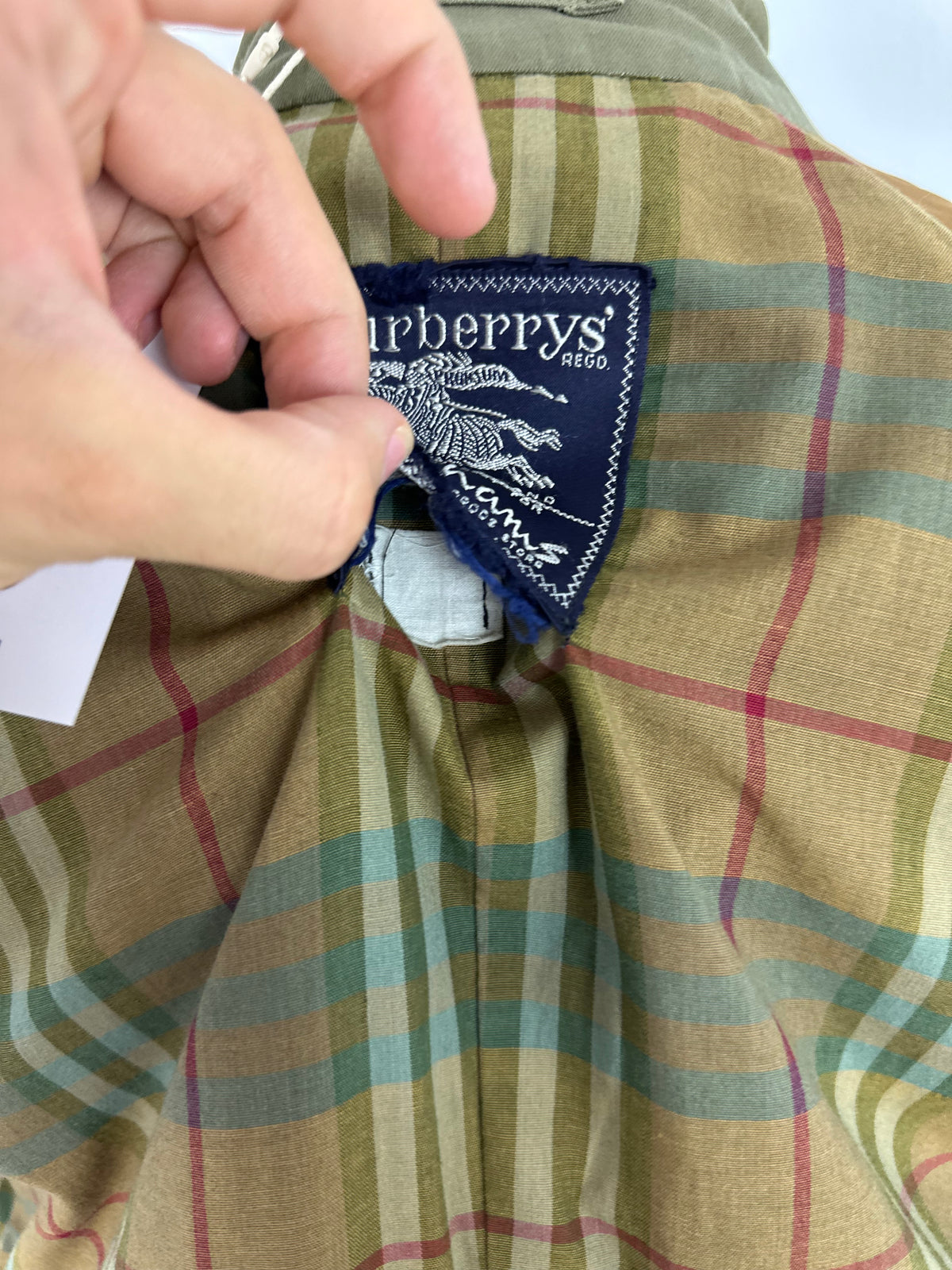 Vintage Burberry Trench Coat Khaki Size 10 S