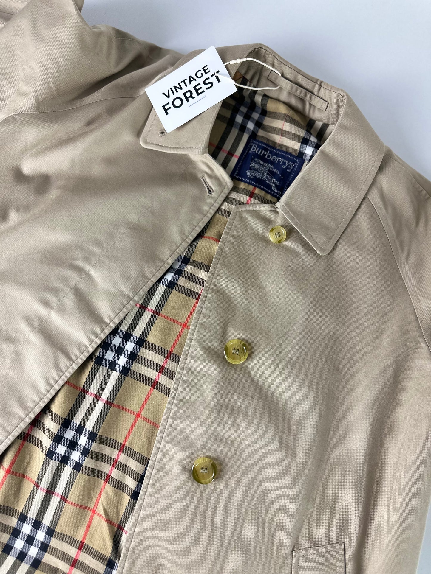 Vintage Burberry Car Coat Size 10 S