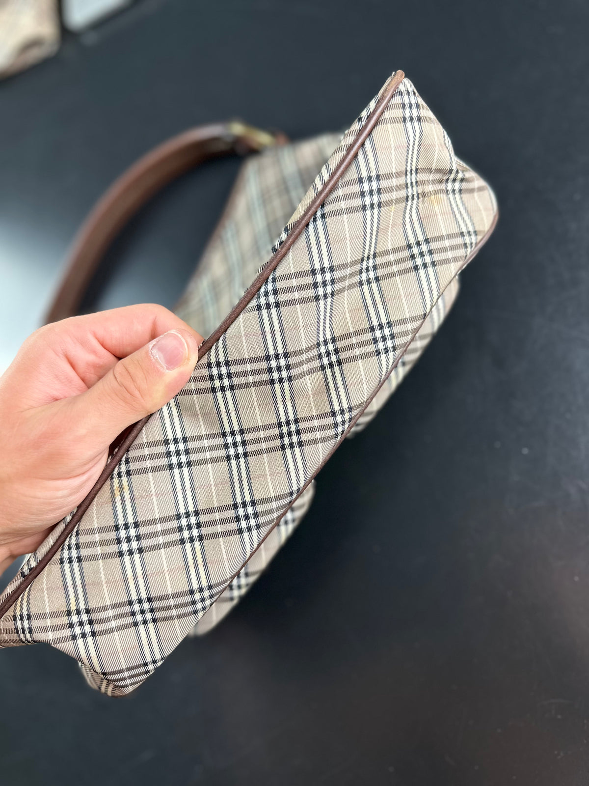 Vintage Burberry Blue Label Nova Check Shoulder Bag