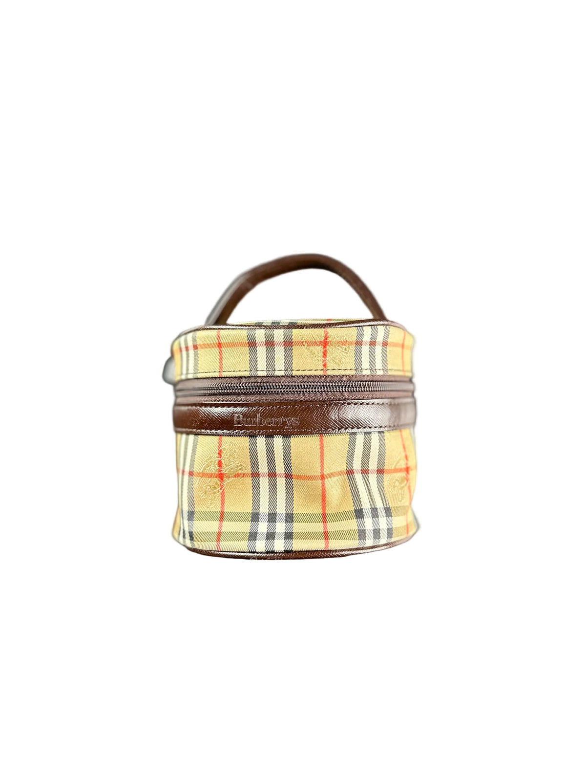 Vintage Burberry Haymarket Nova Check Makeup Bag Pouch