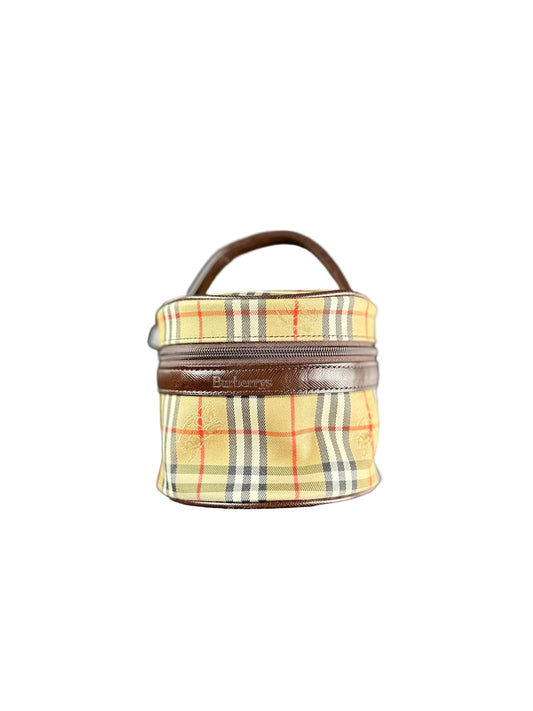 Vintage Burberry Haymarket Nova Check Makeup Bag Pouch