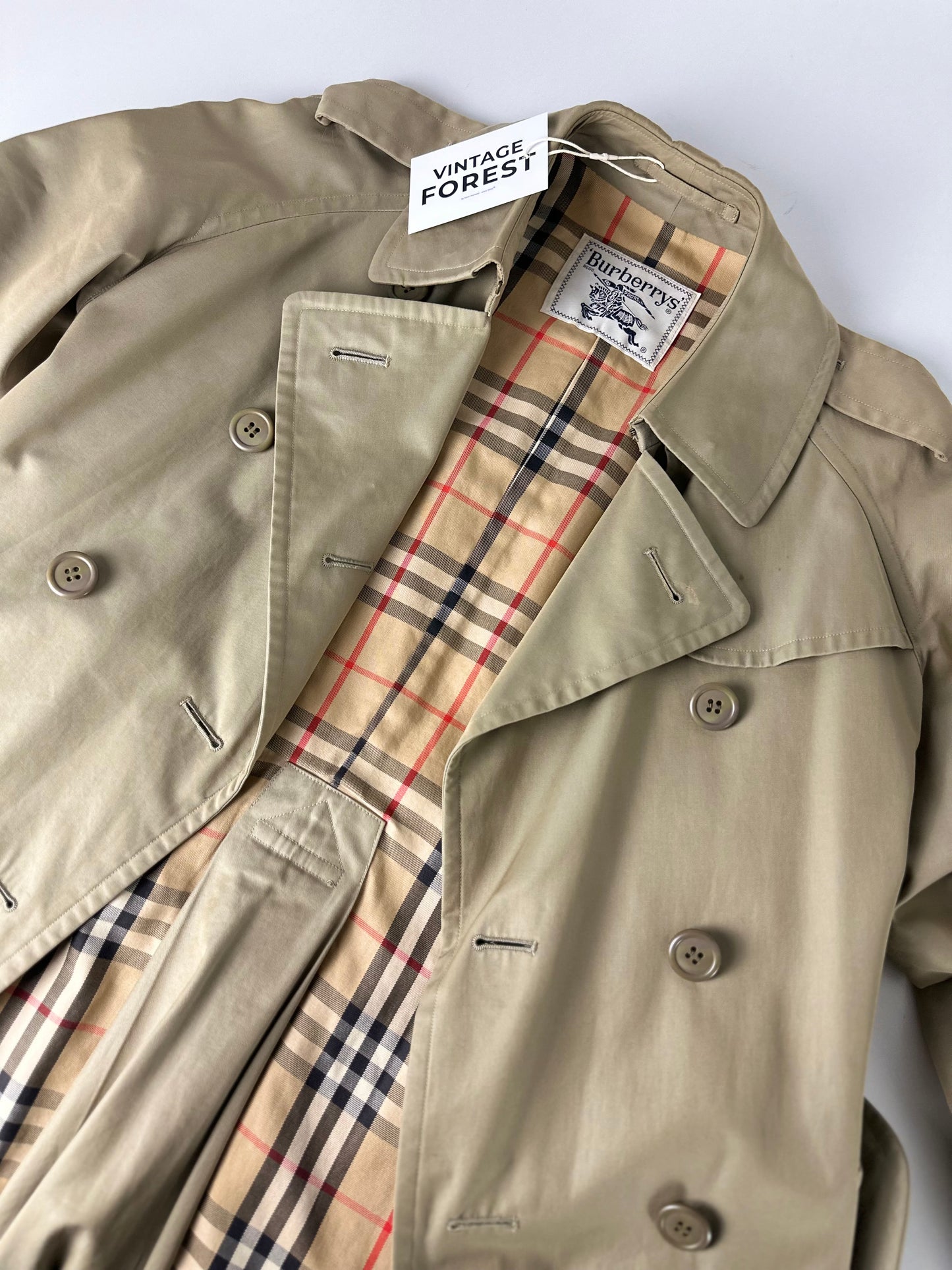Vintage Burberry Trench Coat Size 8 XS