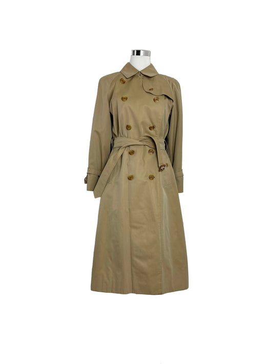 Vintage Burberry Trench Coat Size 12 M
