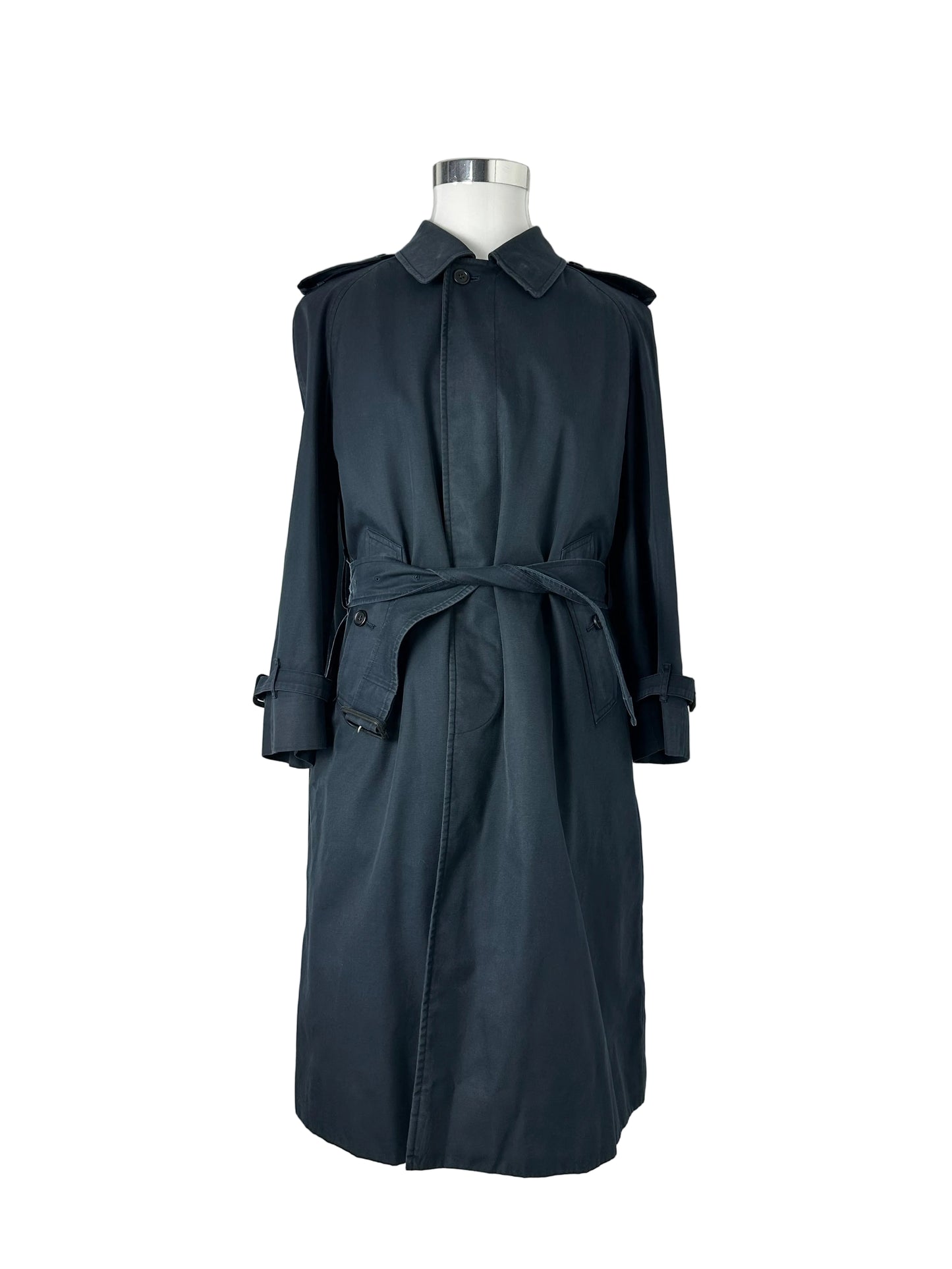 Vintage Burberry Trench Coat Navy Size 46 S With Lining