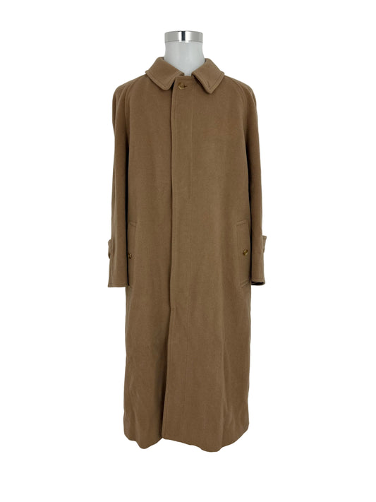 Vintage Burberry Wool Coat Beige Size 56 XL