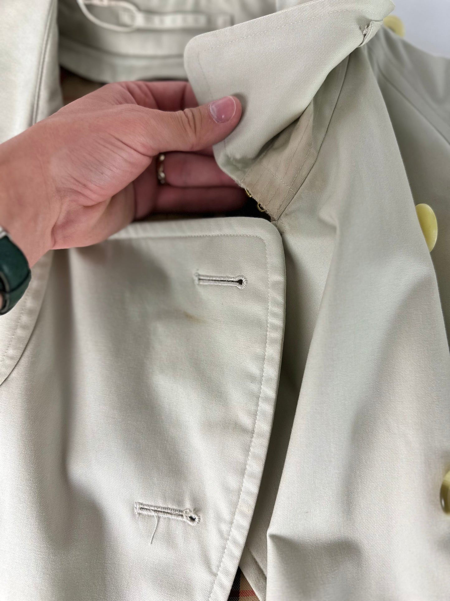 Vintage Burberry Trench Coat Size 48 M