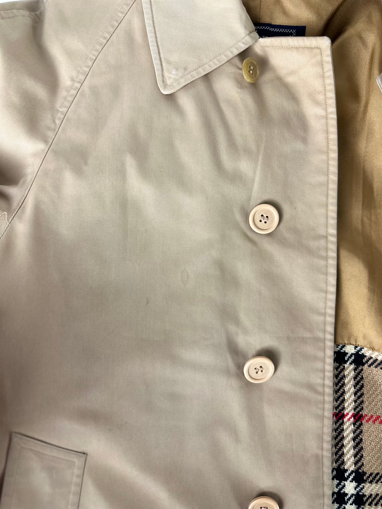 Vintage Burberry Car Coat Size 44 XS With Lining