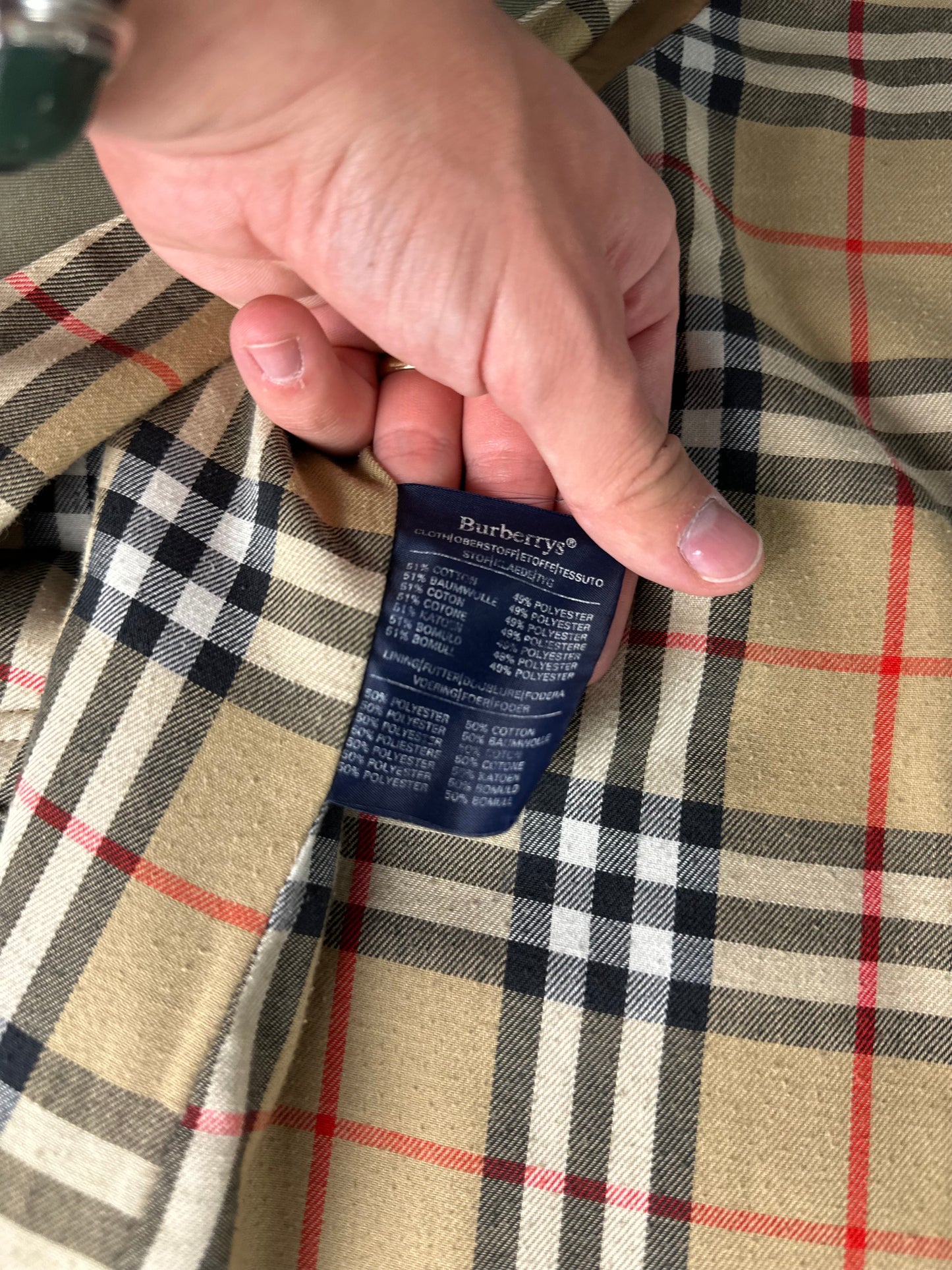 Vintage Burberry Car Coat Size 52 L