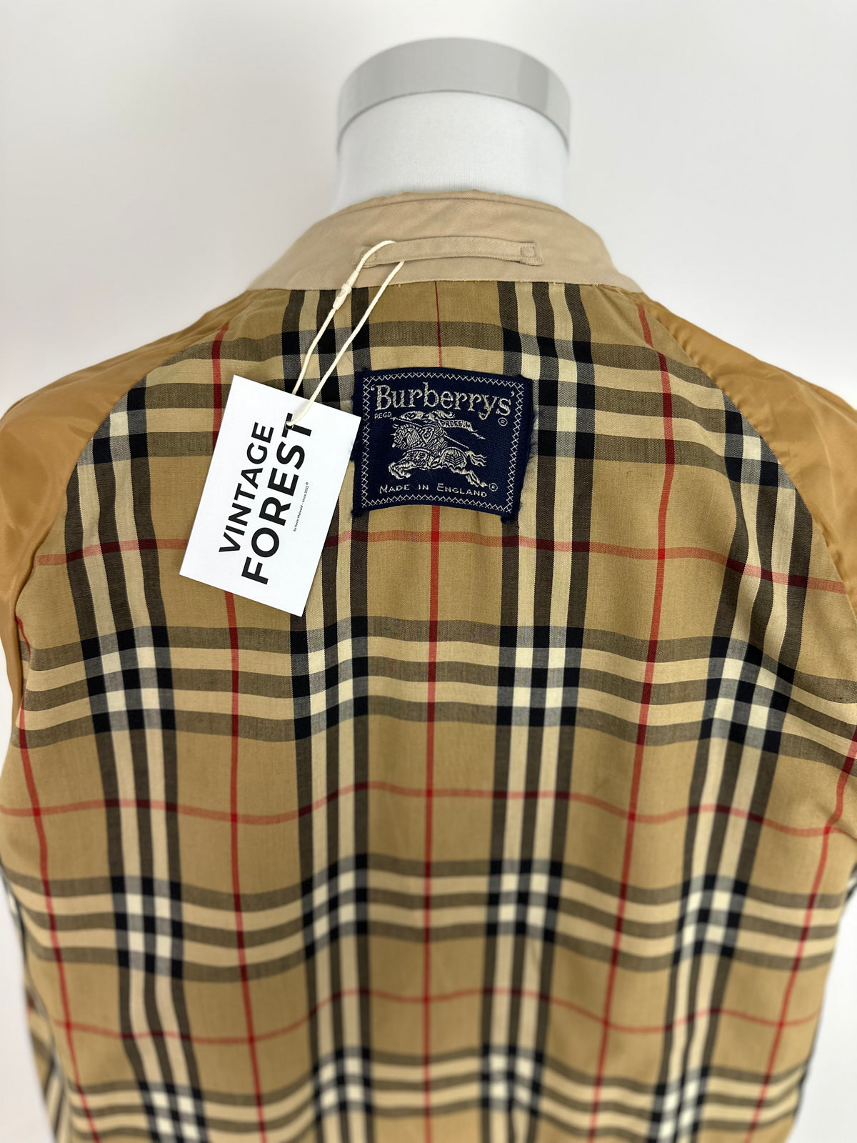 Vintage Burberry Car Coat Beige Size 48 M