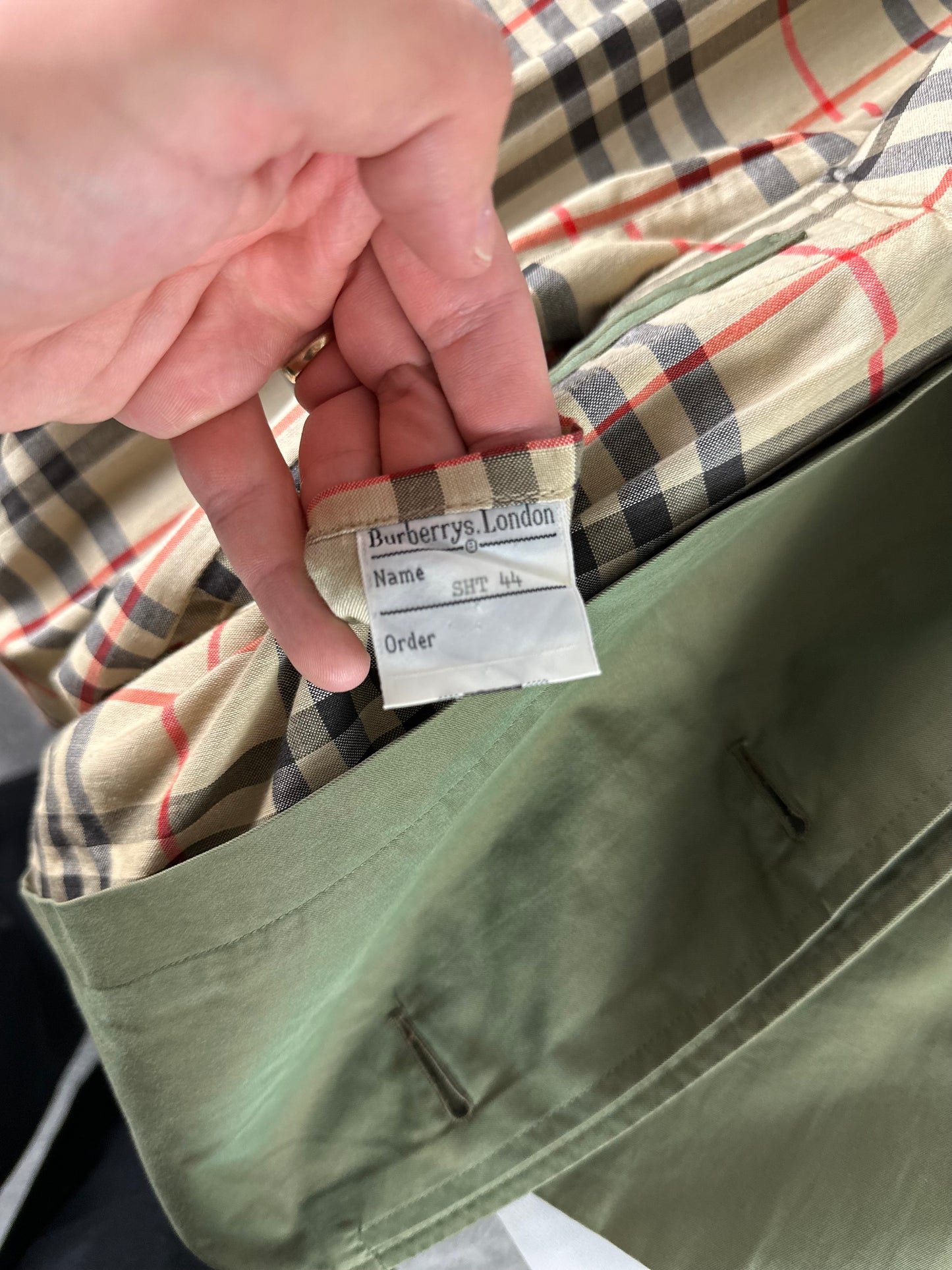 Vintage Burberry Car Coat Size 46 S