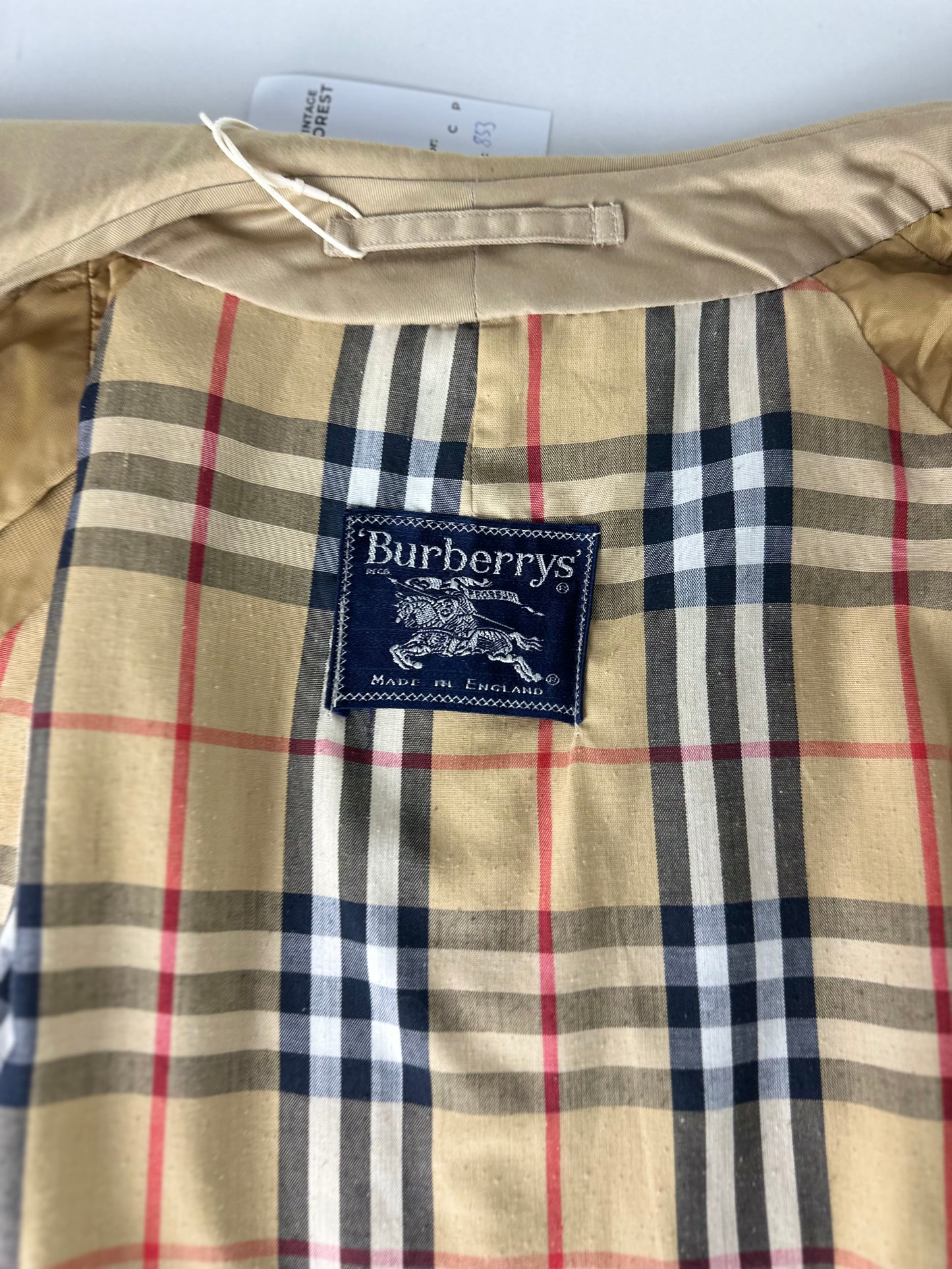 Vintage Burberry Car Coat Size 56 XL
