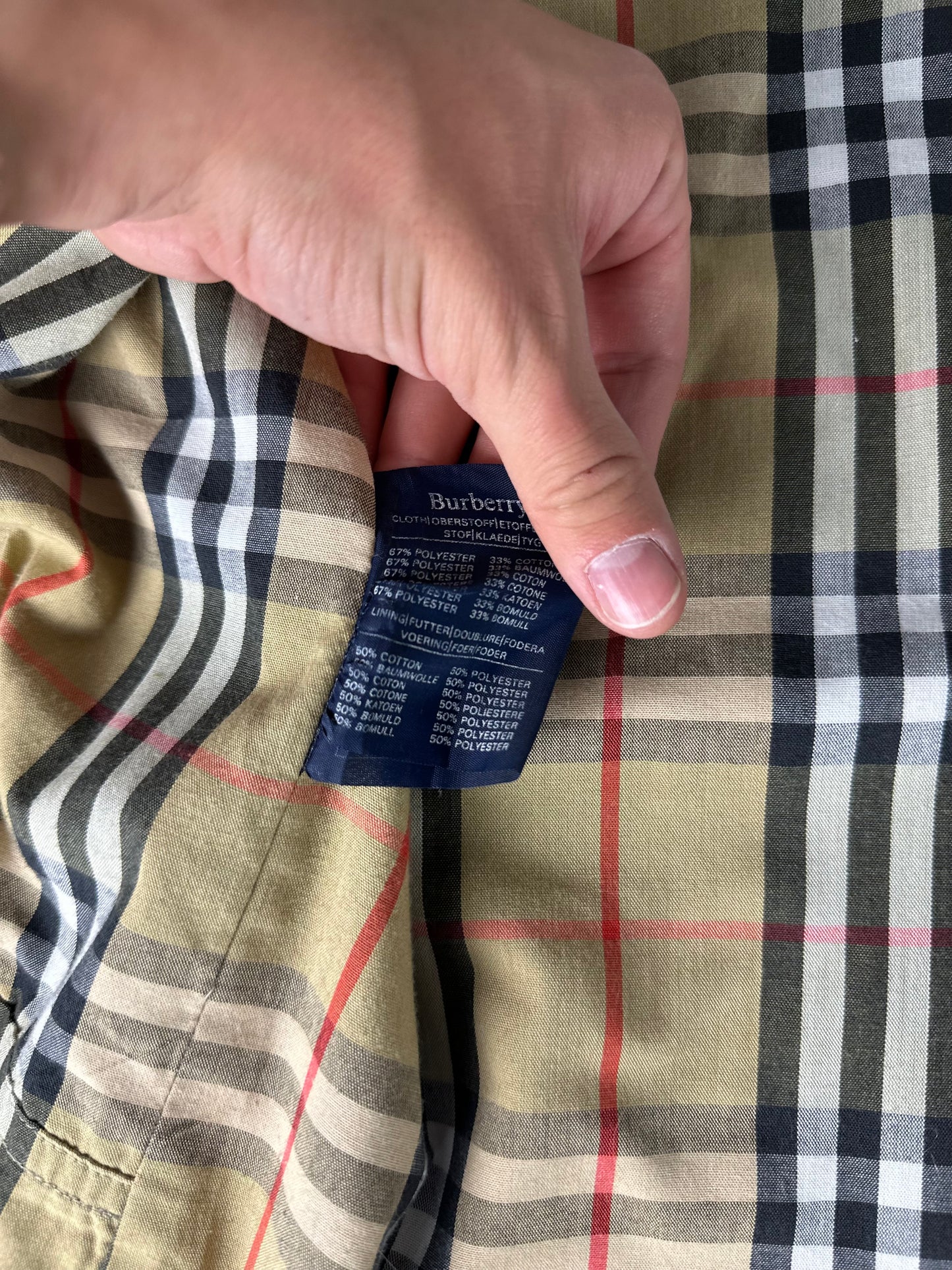 Vintage Burberry Car Coat Size 50 L