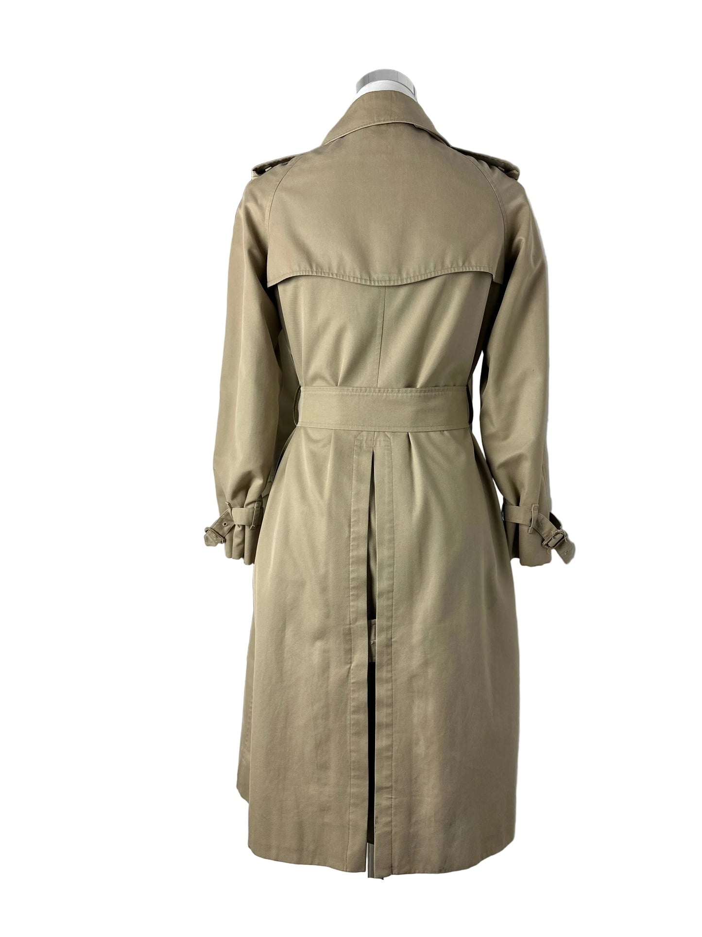 Vintage Burberry Trench Coat Beige Size 8 XS