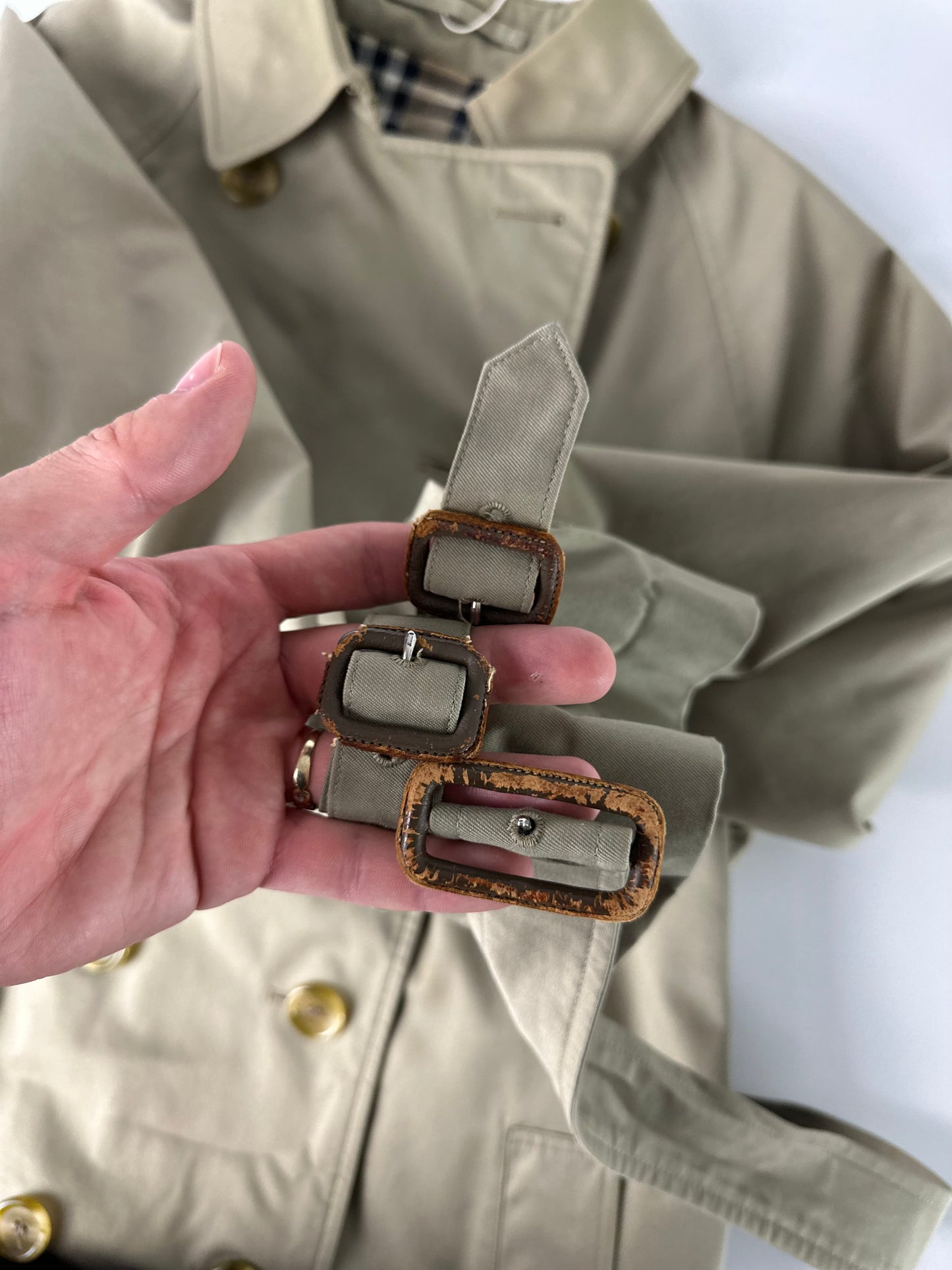 Vintage Burberry Trench Coat Size 10 S