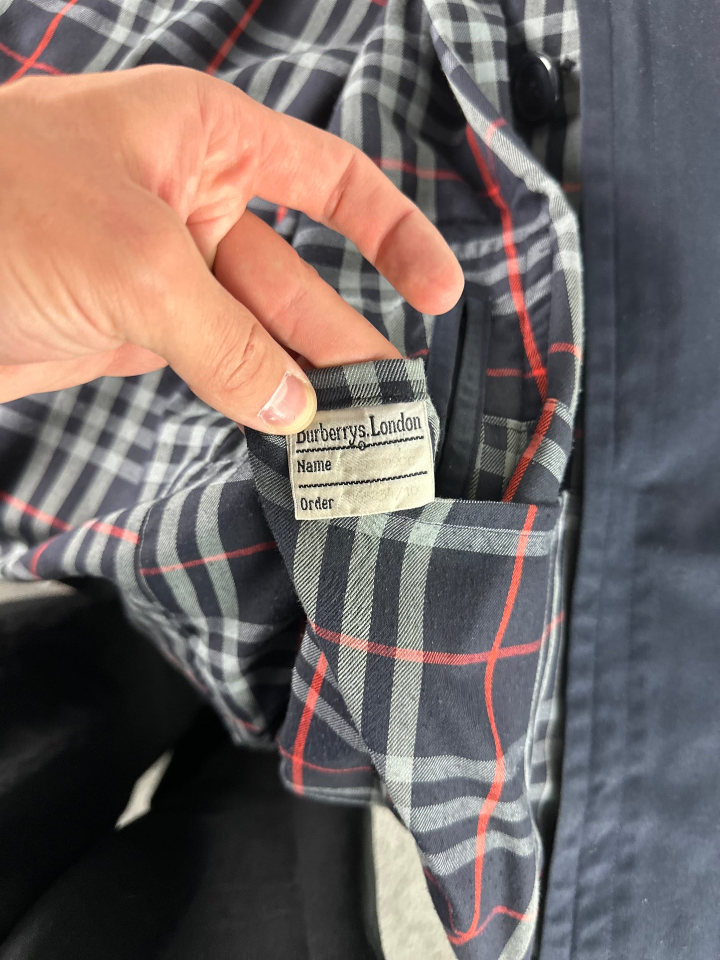 Vintage Burberry Trench Coat Size 52 L With Lining