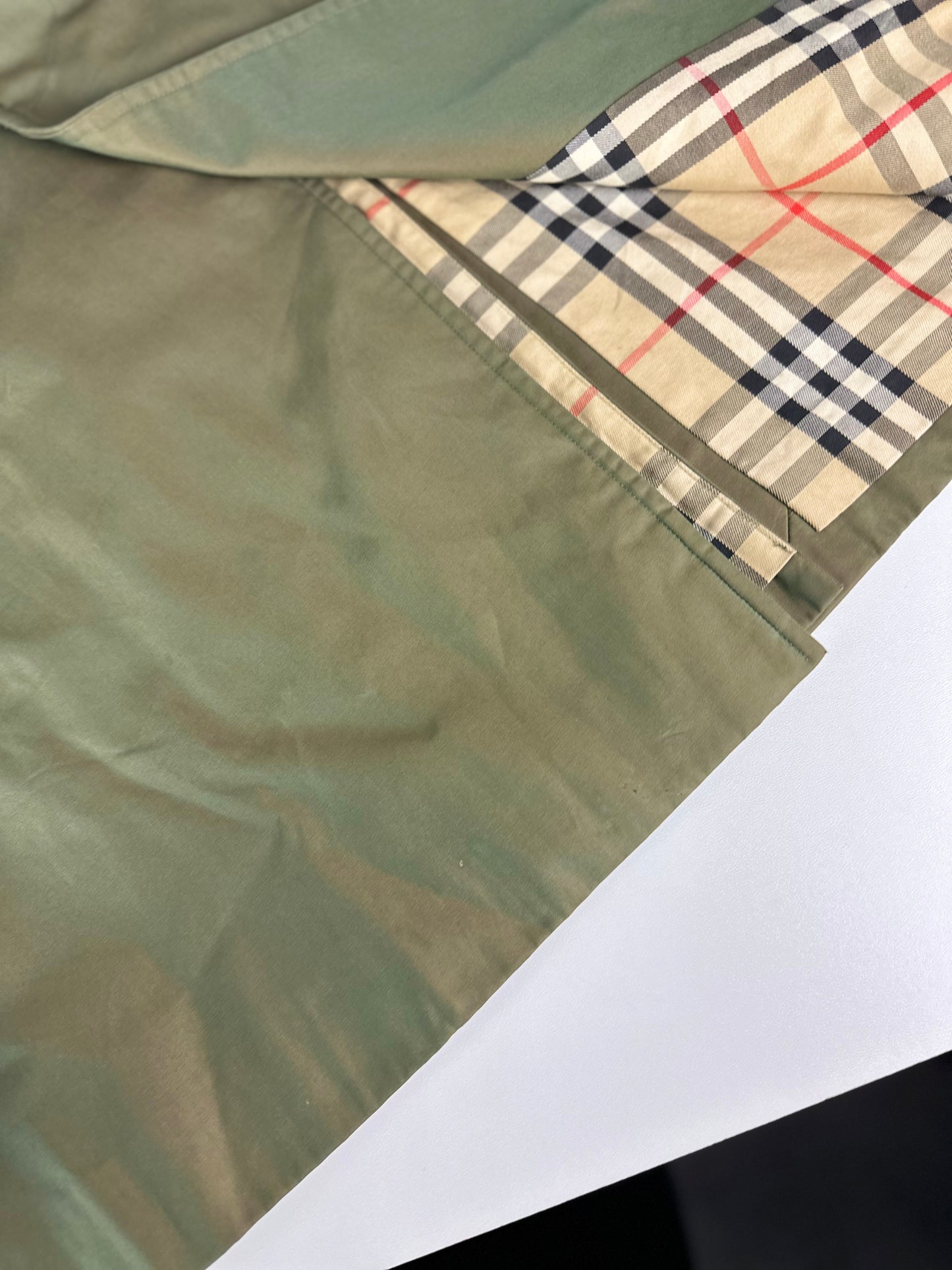 Vintage Burberry Car Coat Khaki Size 48 M