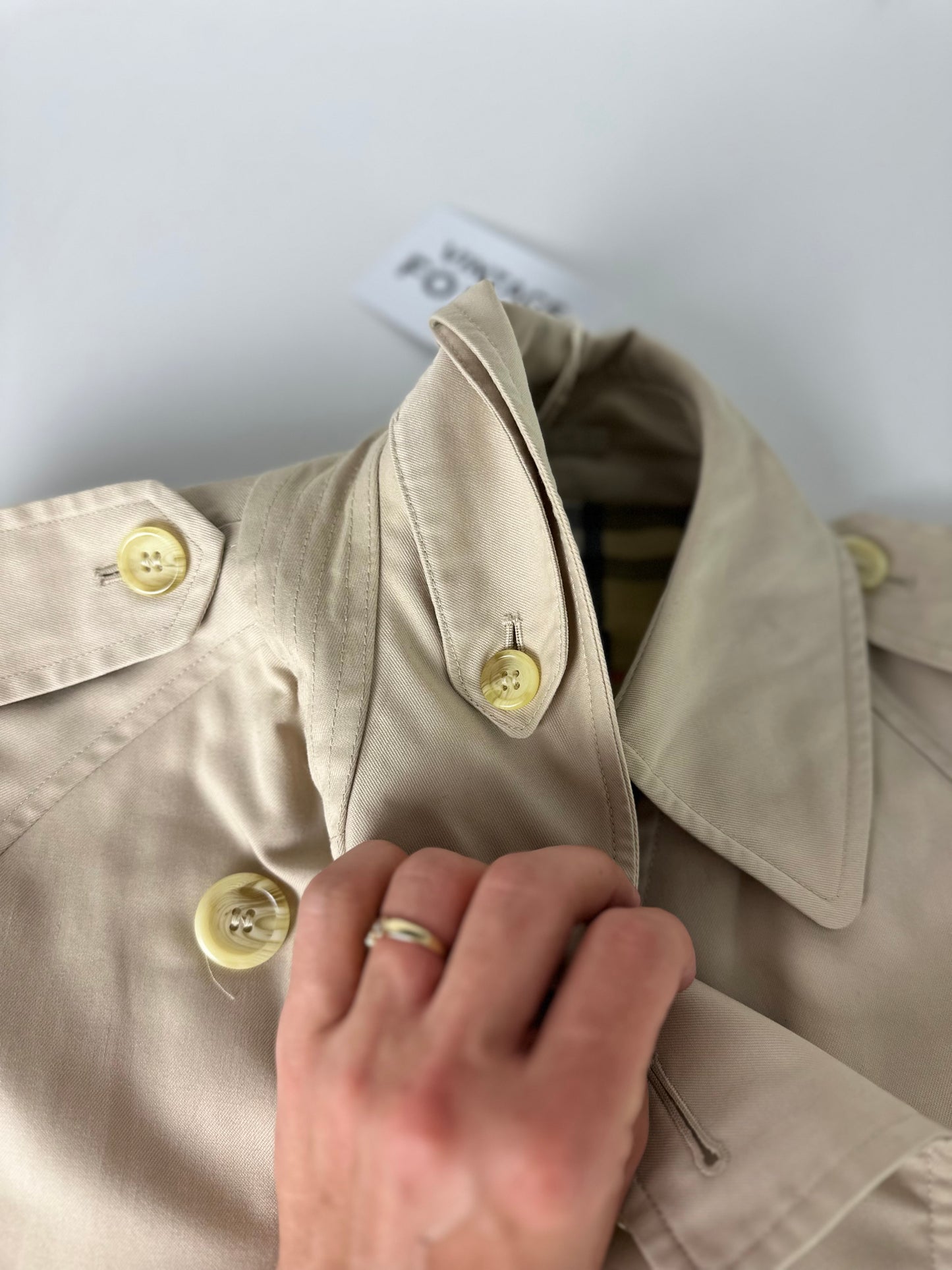 Vintage Burberry Trench Coat Size 6 XXS