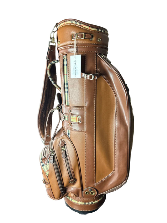 Vintage Burberry Nova Check Golf Caddy Bag