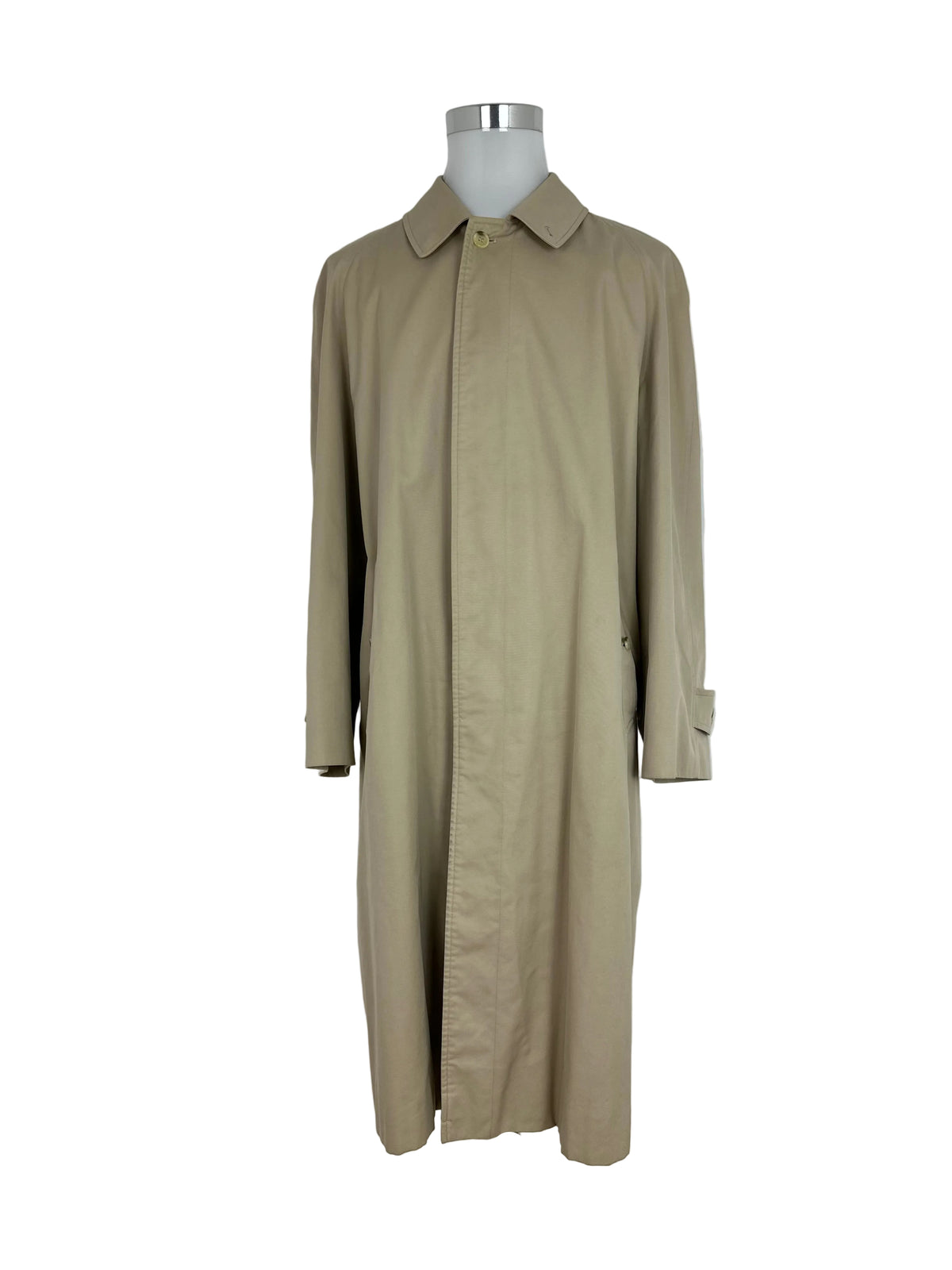 Vintage Burberry Car Coat Creme Size 58 XXL
