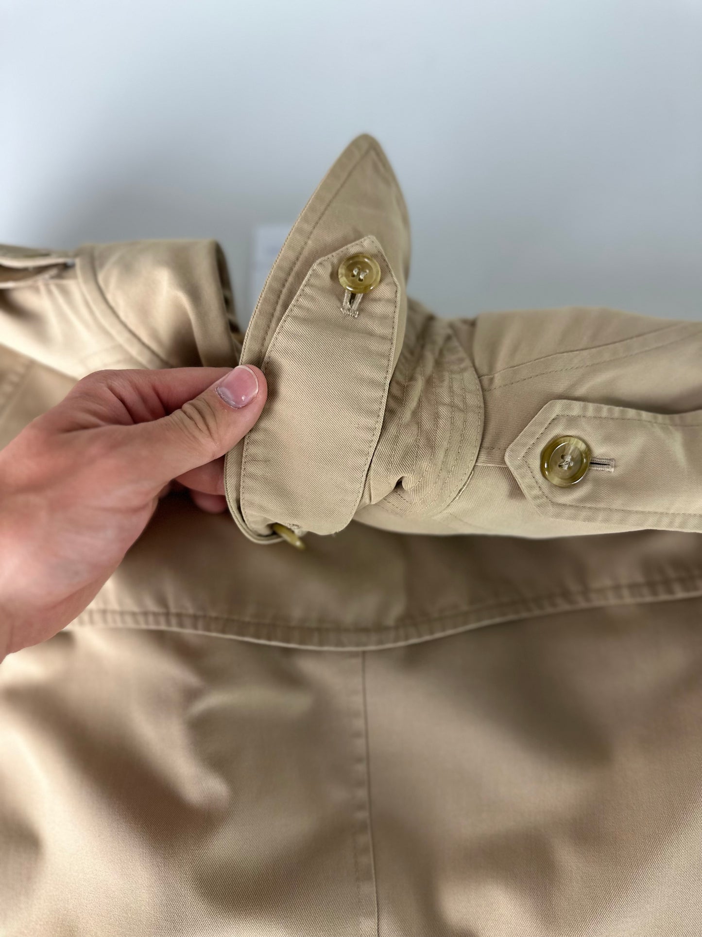 Vintage Burberry Trench Coat Size 8 XS With Inlet
