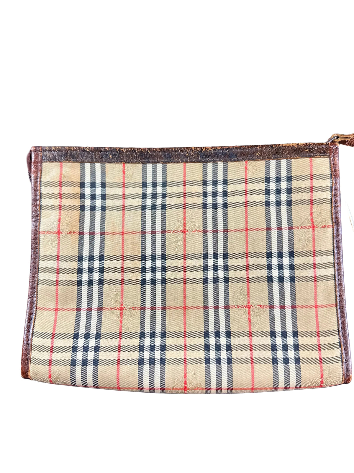 Vintage Burberry Haymarket Nova Check Clutch