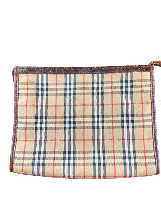 Vintage Burberry Haymarket Nova Check Clutch