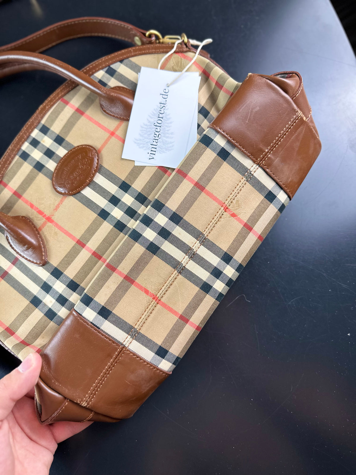 Vintage Burberry Haymarket Nova Check Bag