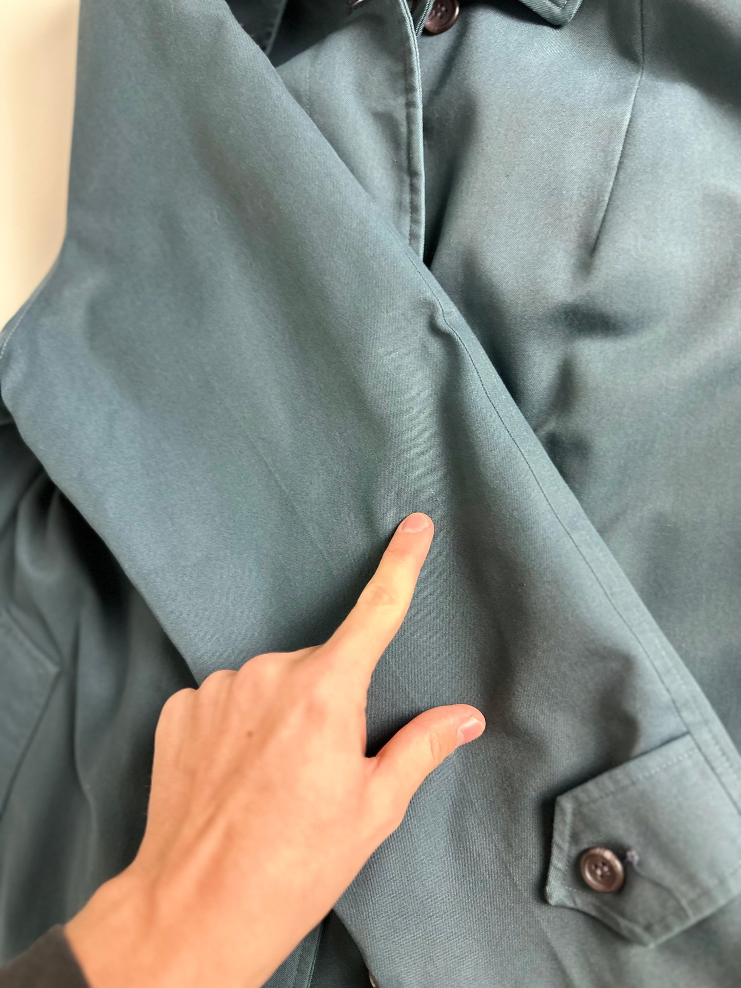 Vintage Burberry Car Coat Blue Size 14 L