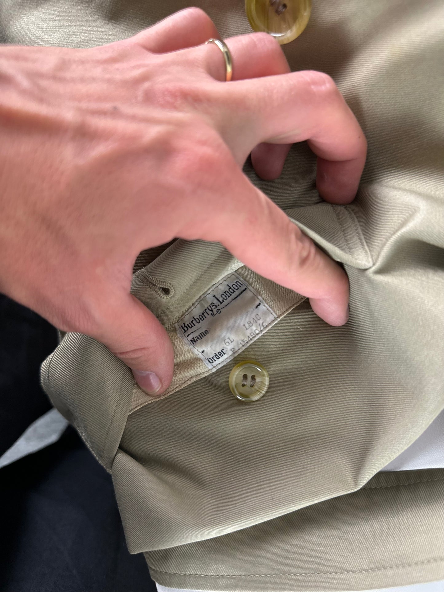 Vintage Burberry Trench Coat Size 10 S