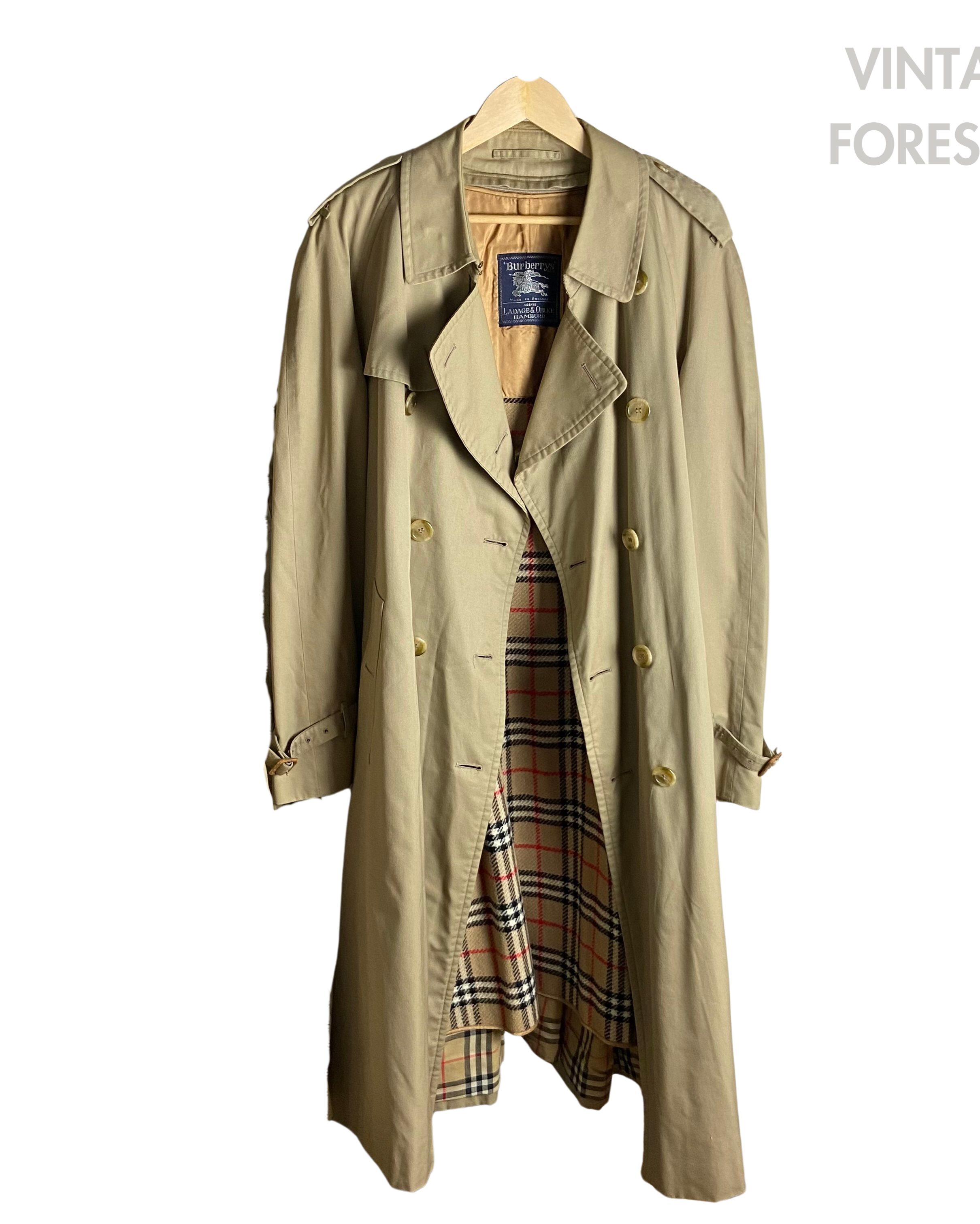Burberrys Trenchcoat (58/XXL) including Inlet